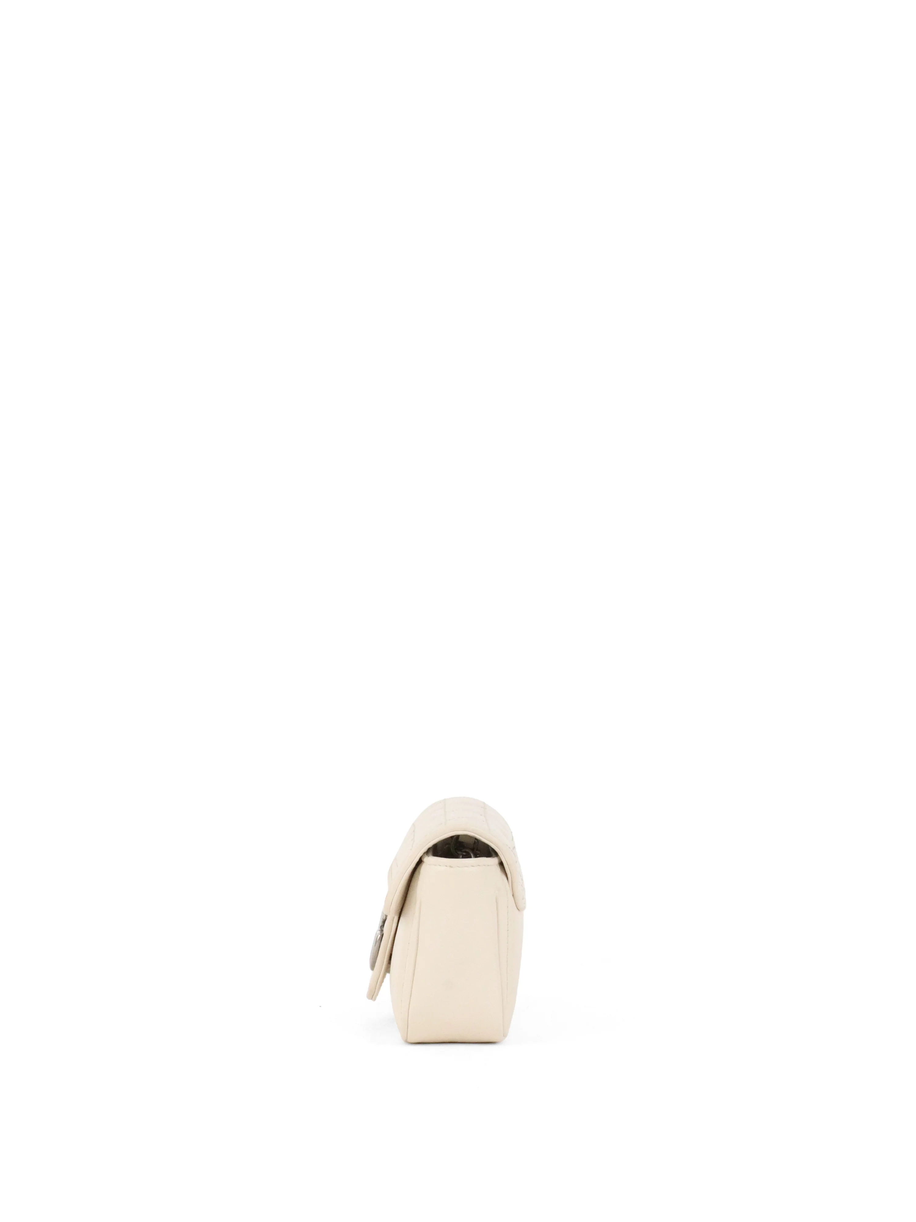 Gucci Super Mini White Chain Bag