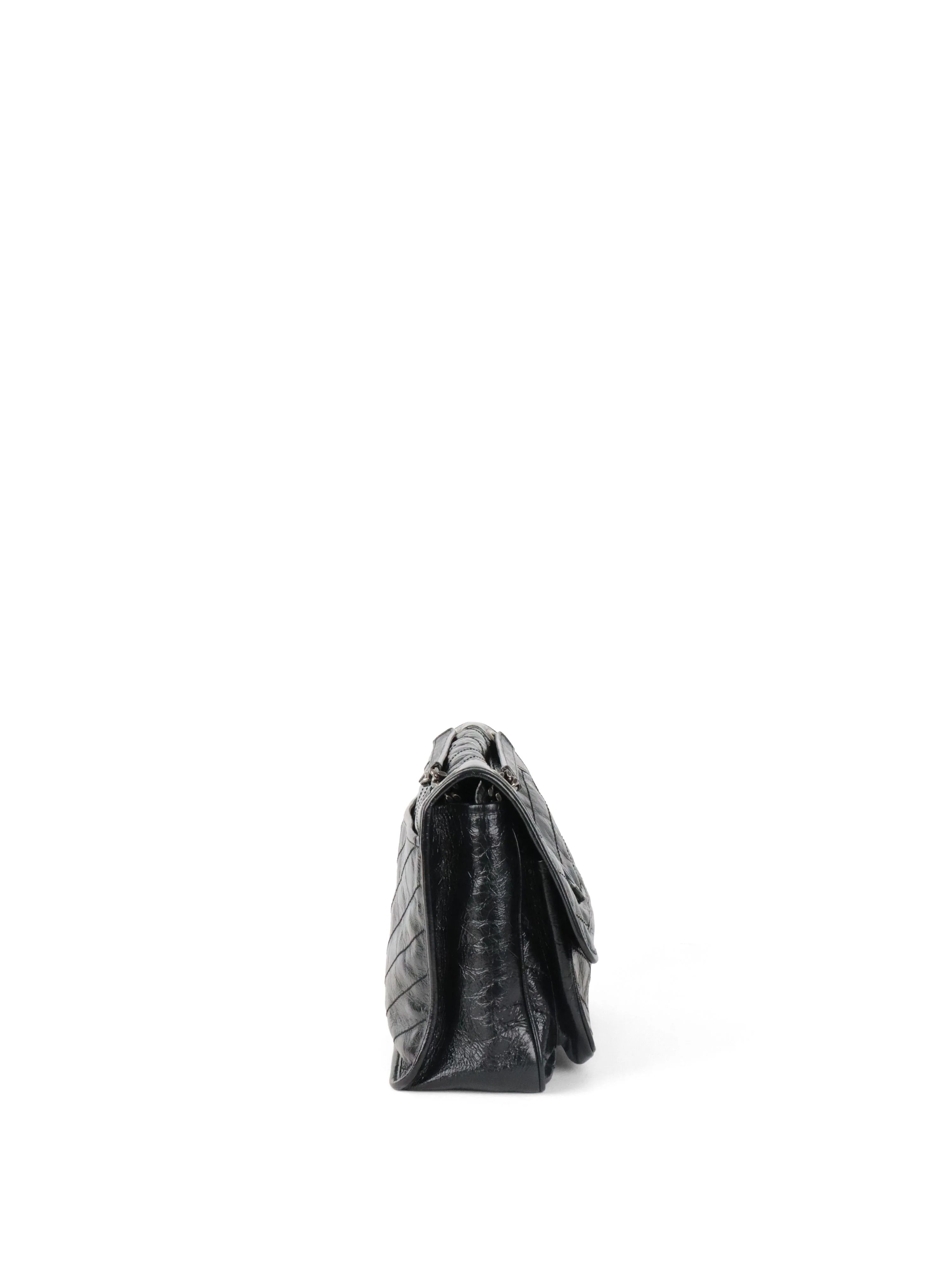 Saint Laurent Black Vintage Leather Medium Niki Bag