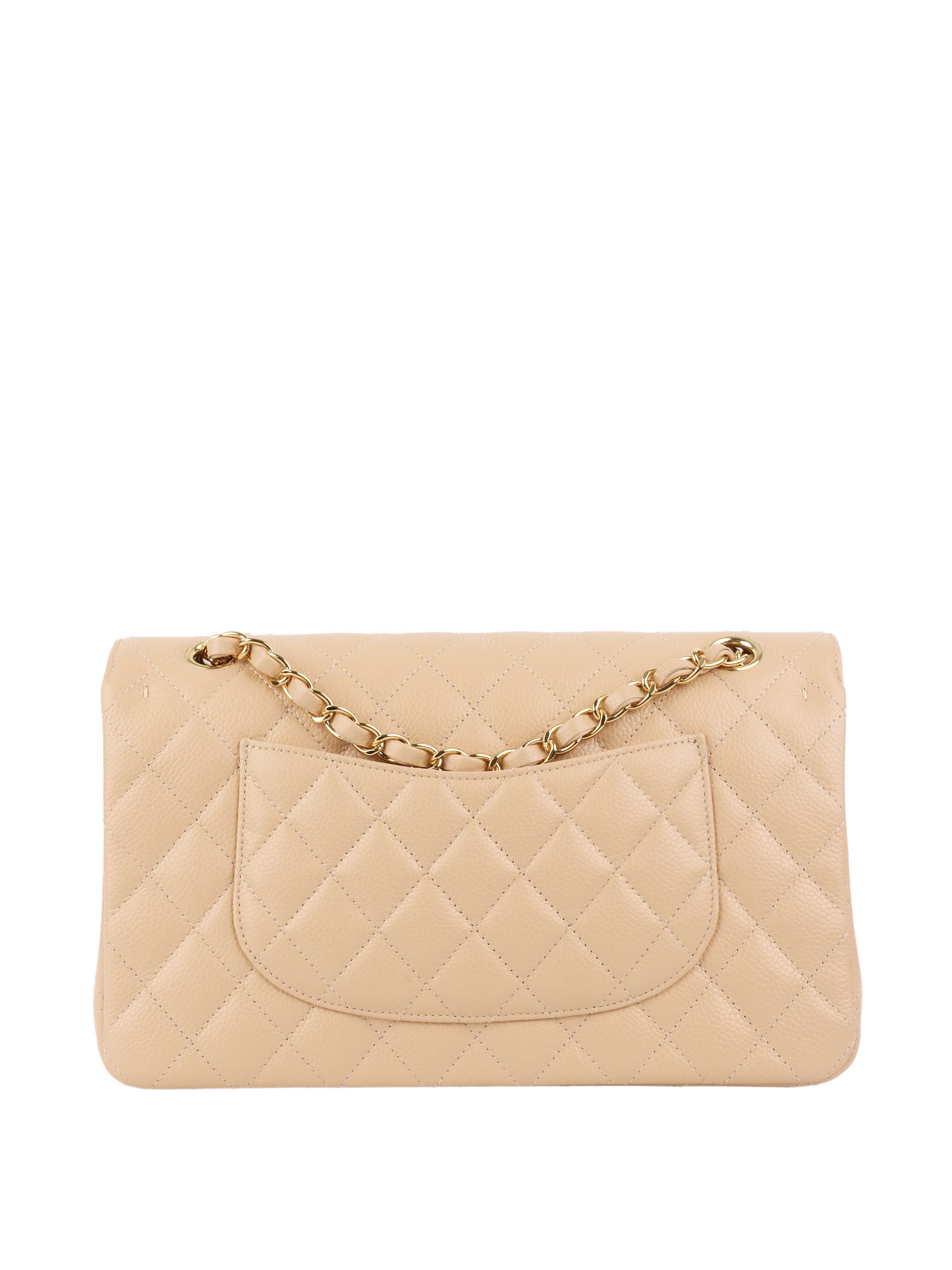 Chanel Beige Medium Classic Flap.