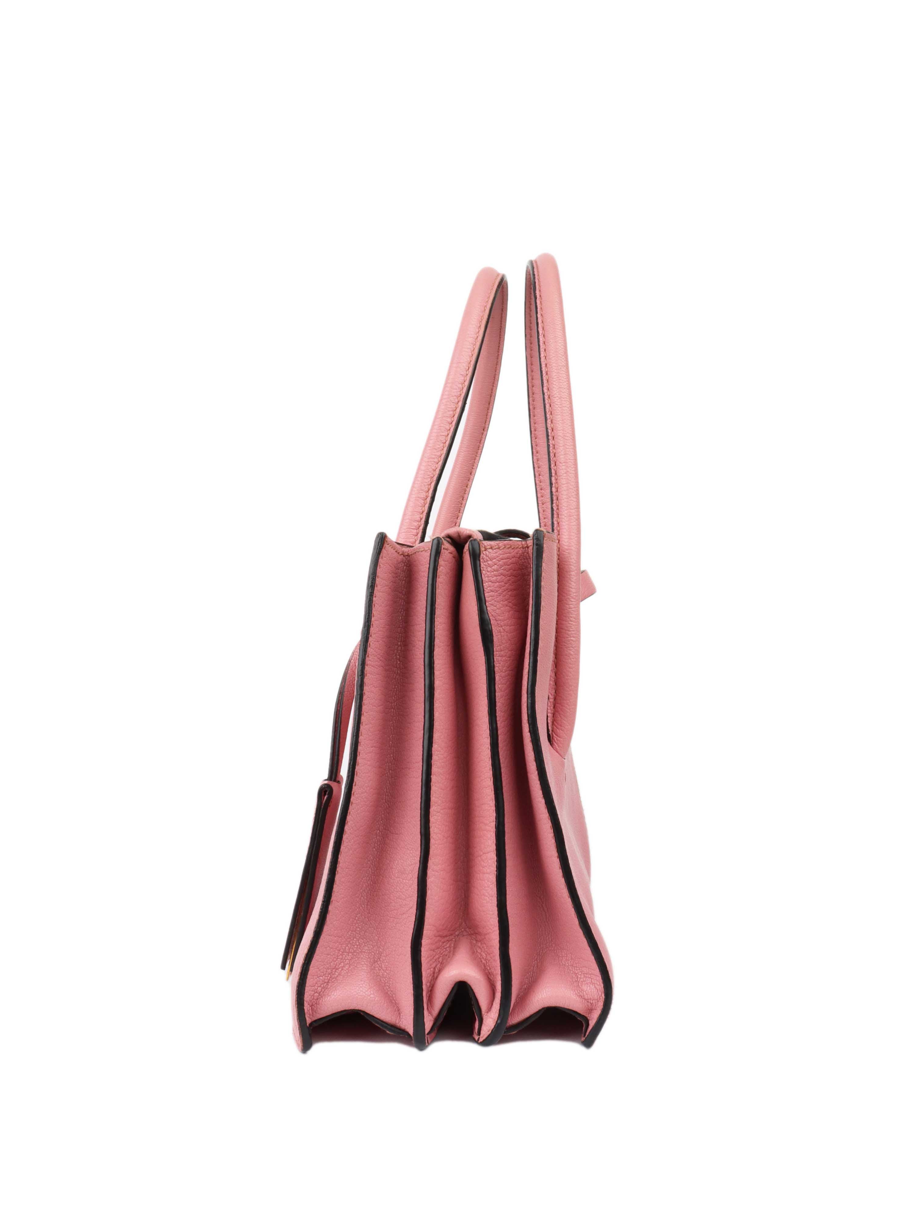 Miu Miu Pink Tote Shoulder Bag.