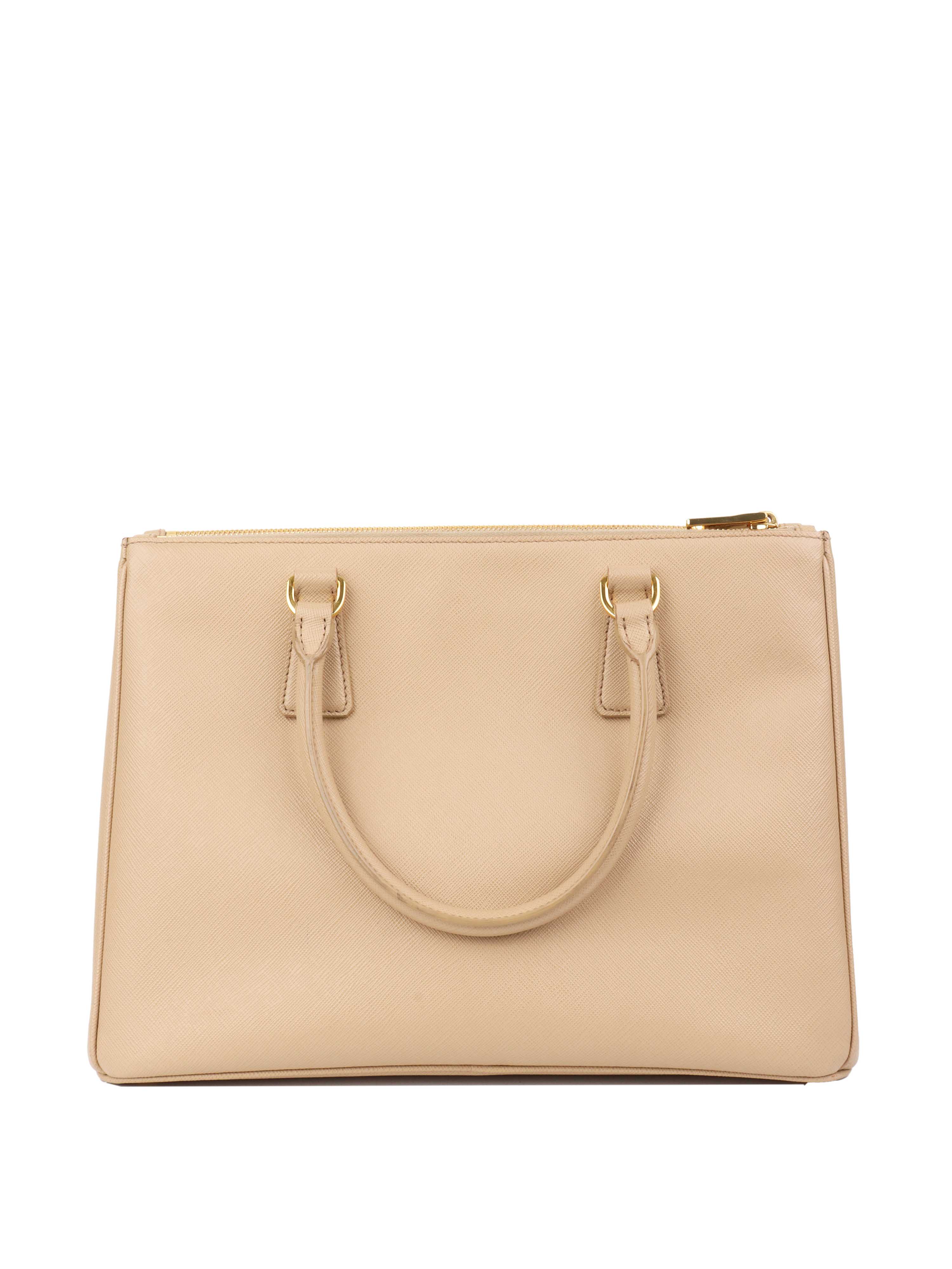 Prada Large Beige Galleria Bag.