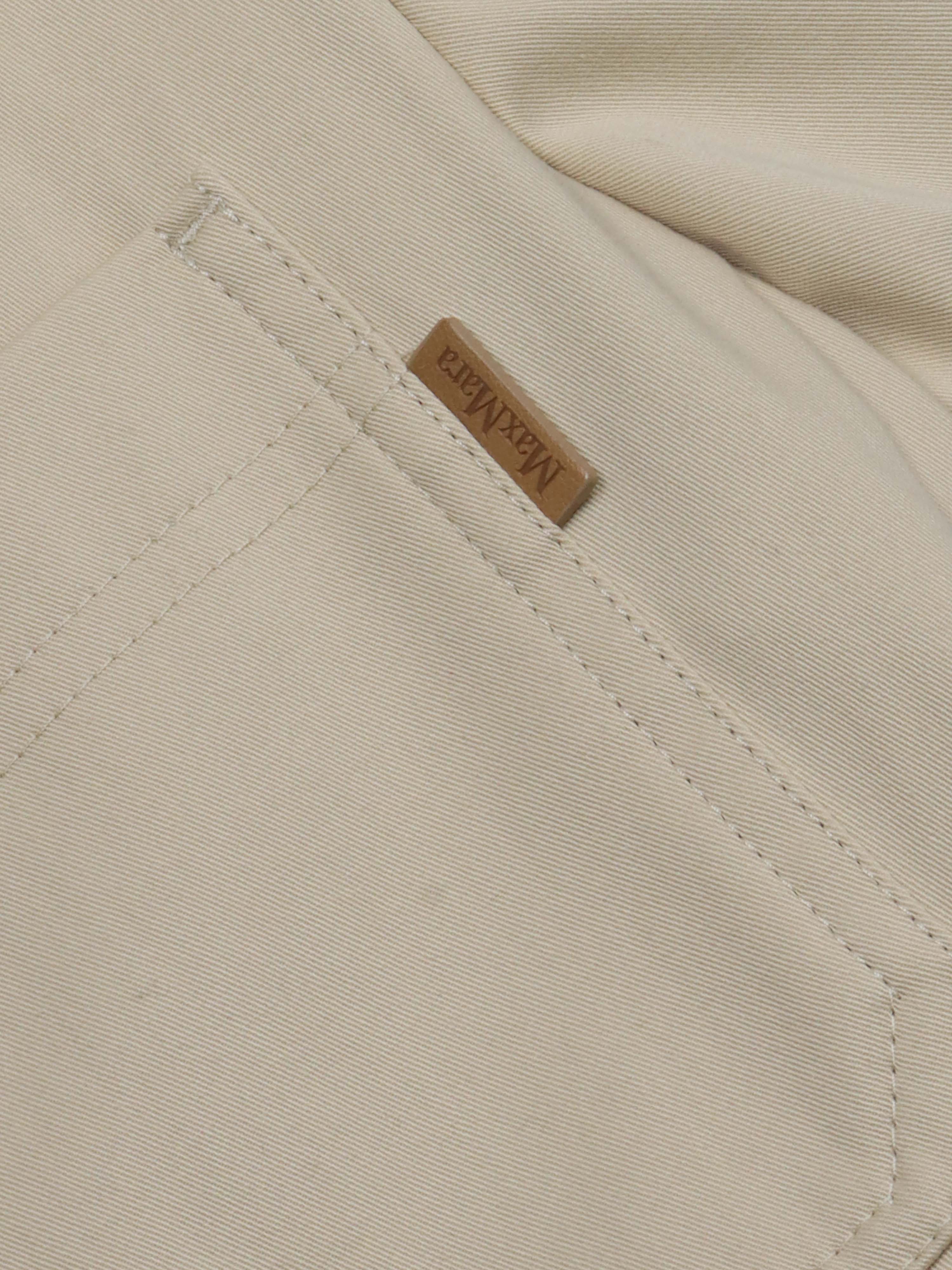 Max Mara Single-Breasted Cotton Blazer.