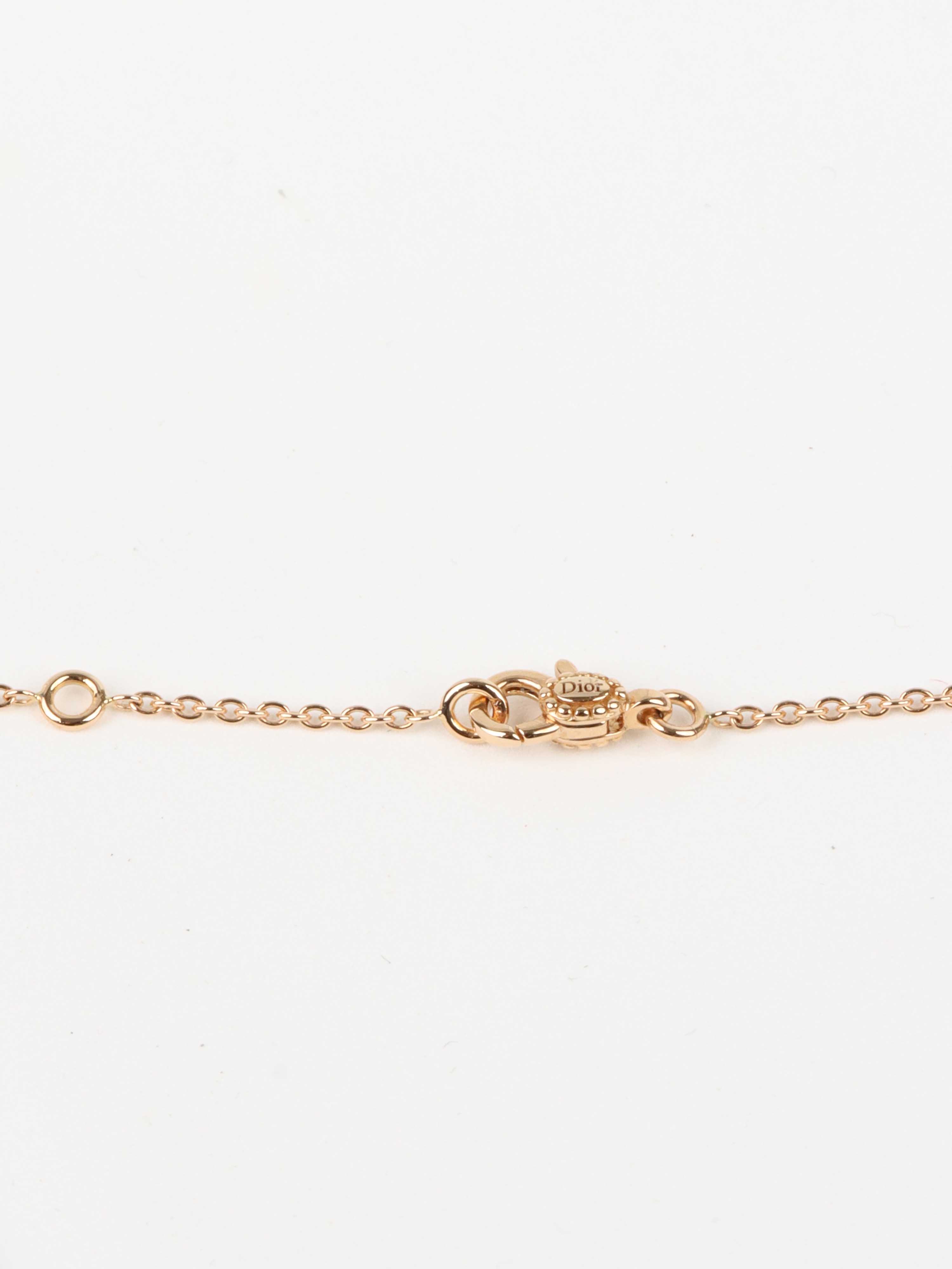 Dior Rose Gold Necklace with Star Motif.