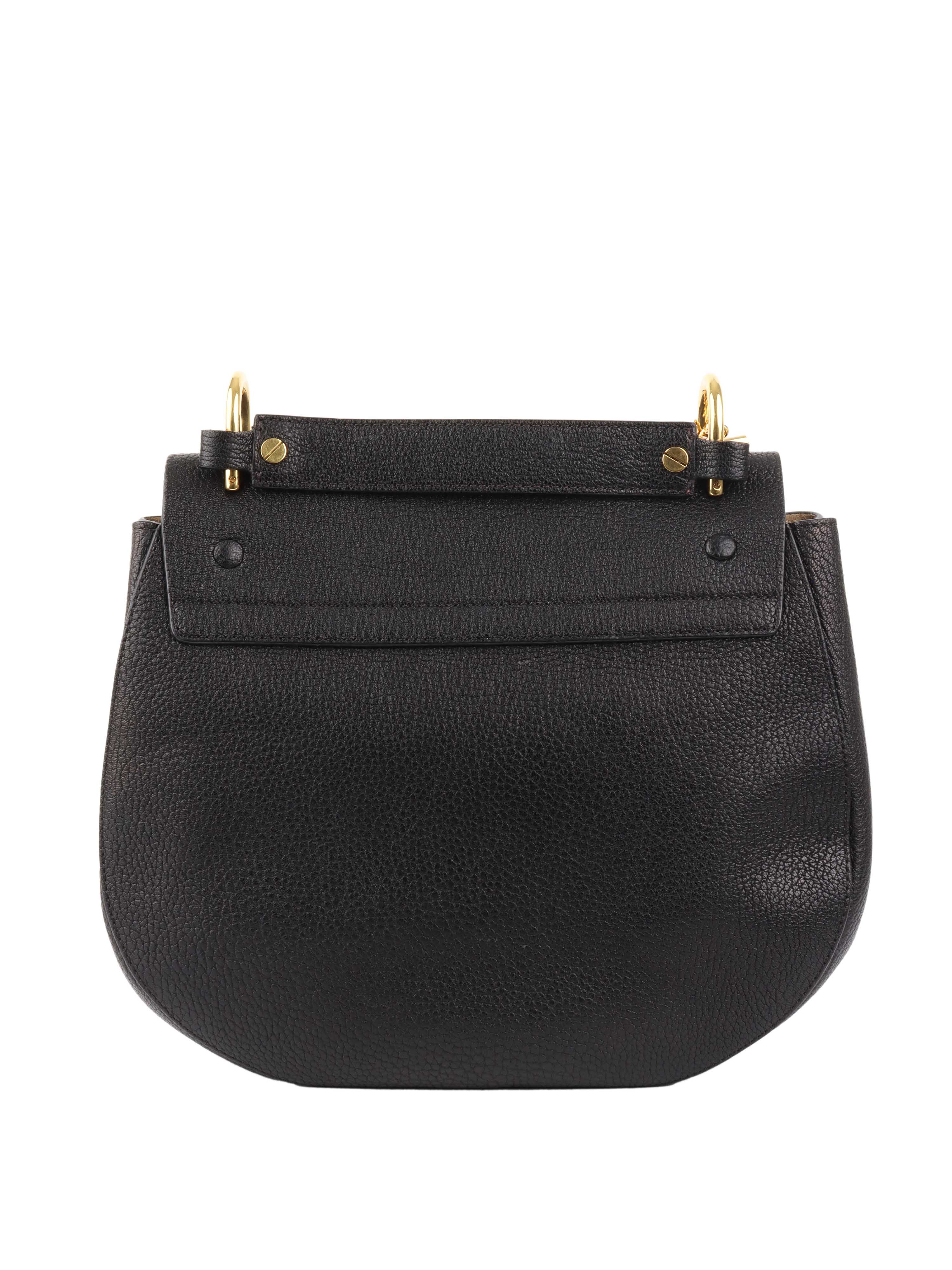 Chloe Black Large Drew Bag.