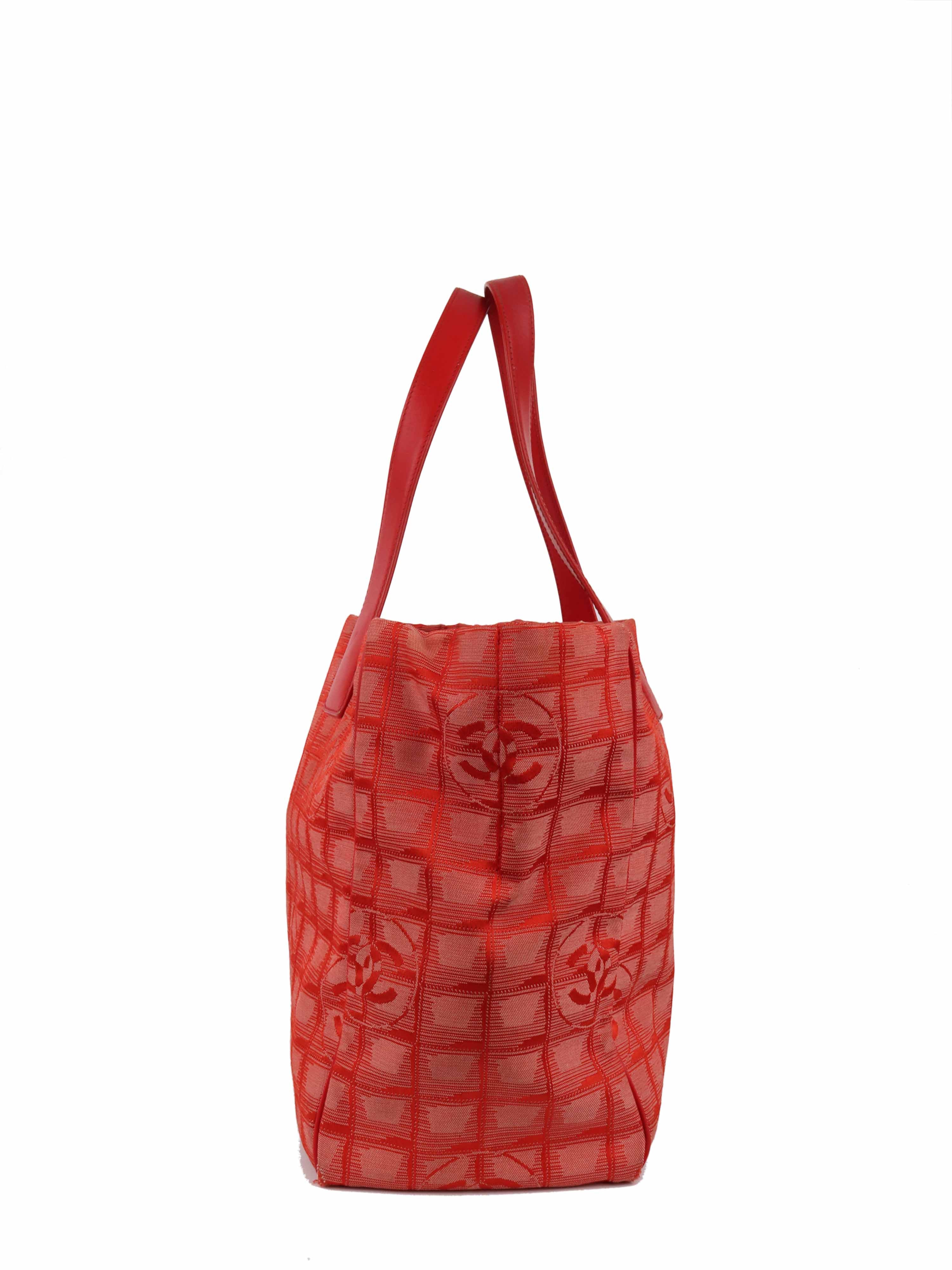 Chanel Vintage Red Cloth Tote