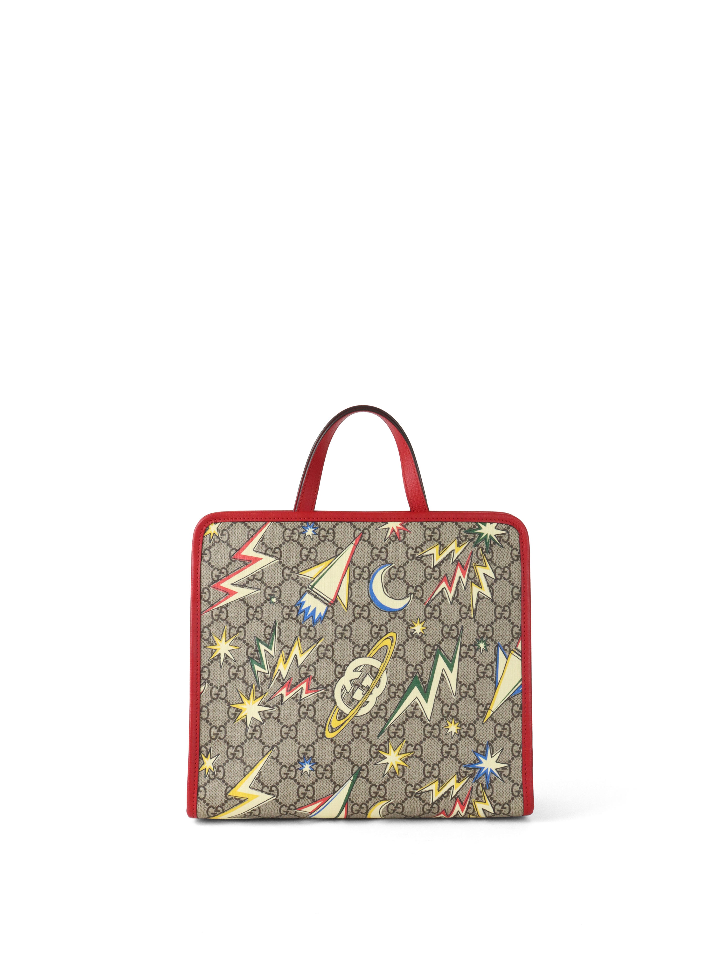 Gucci GG Supreme Canvas Childrens Space Print Tote Bag
