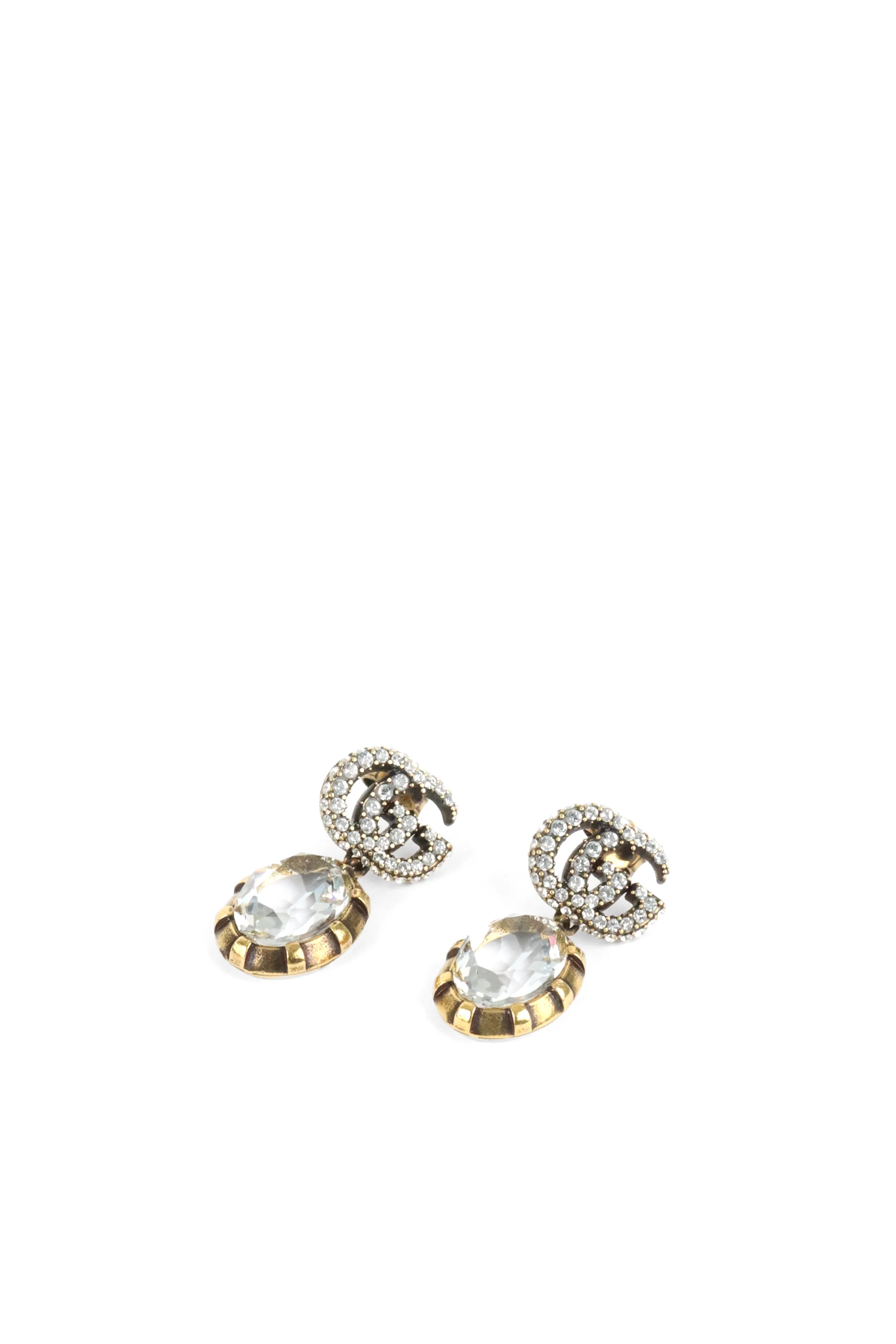 Gucci GG Marmont Crystal Earrings
