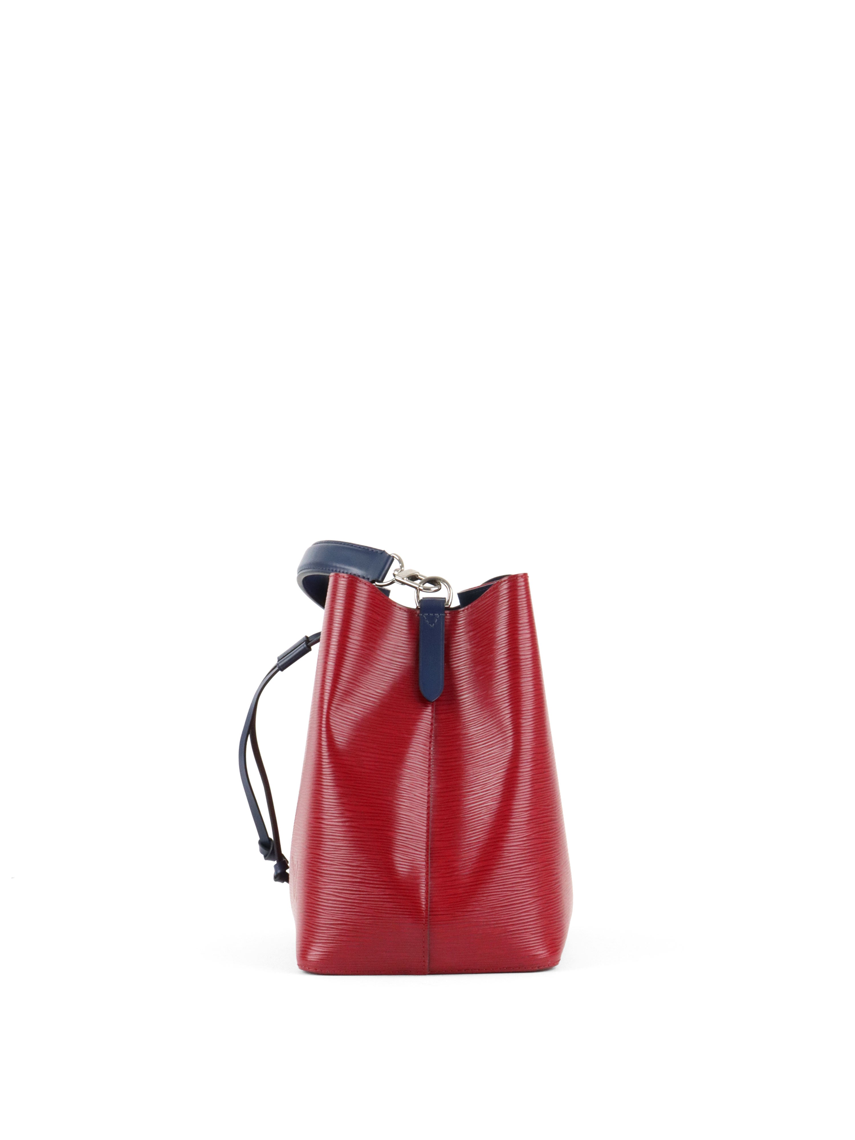 Louis Vuitton Red  Navy Epi Leather NeoNoe MM