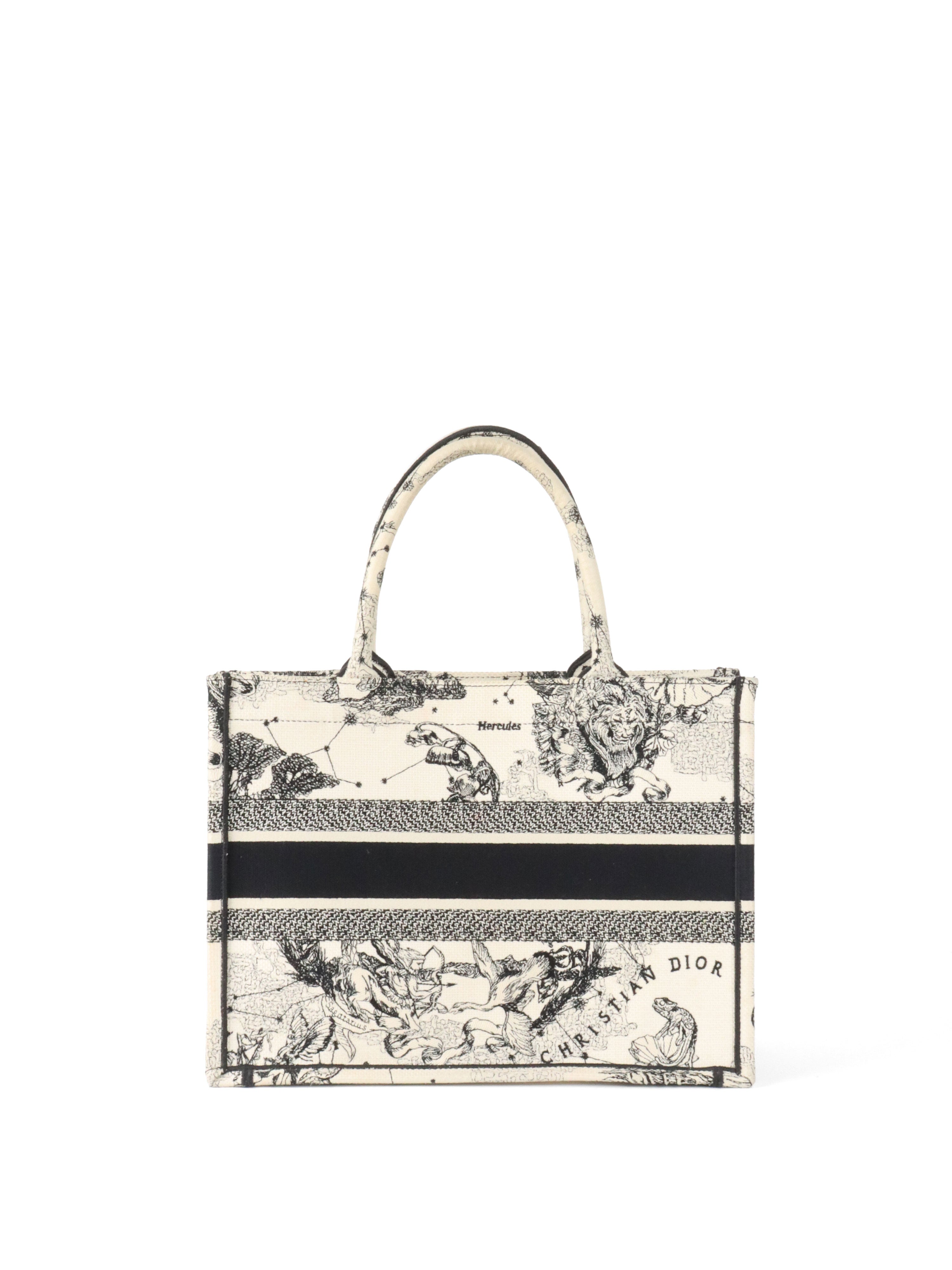 Dior Latte and Black Zodiac Medium Book Tote