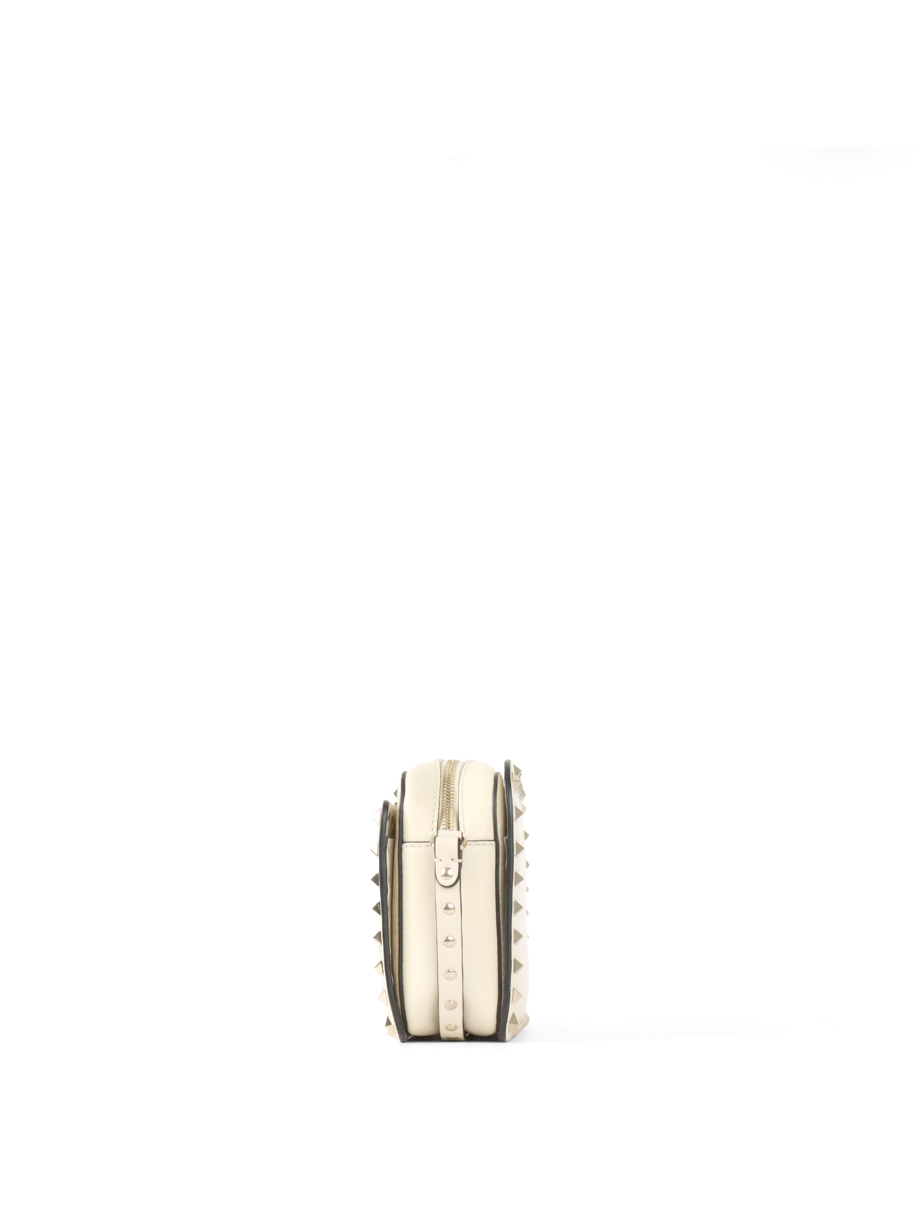 Valentino White Rockstuds Camera Bag