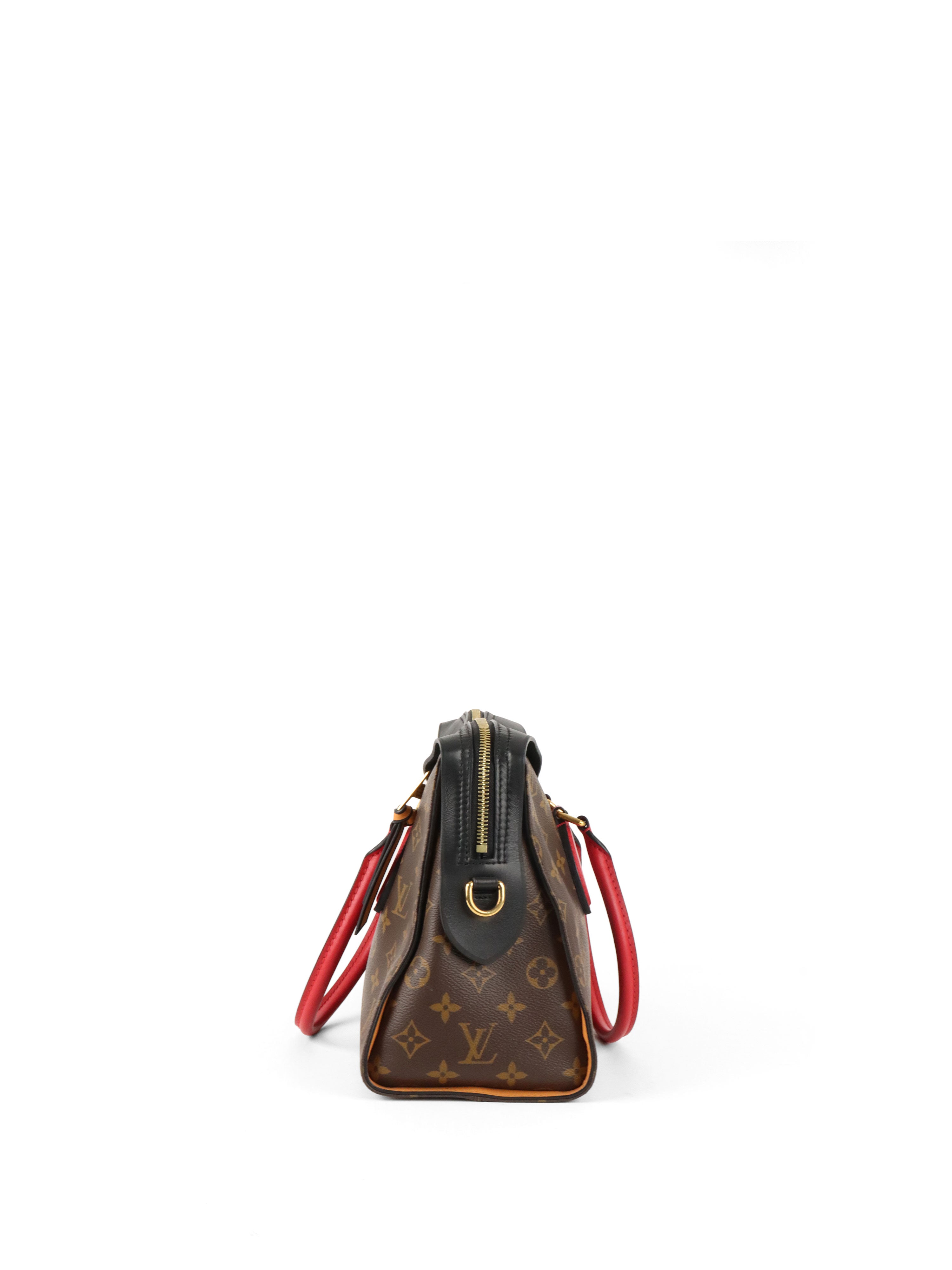 Louis Vuitton Black  Red Monogram Tuileries Bag