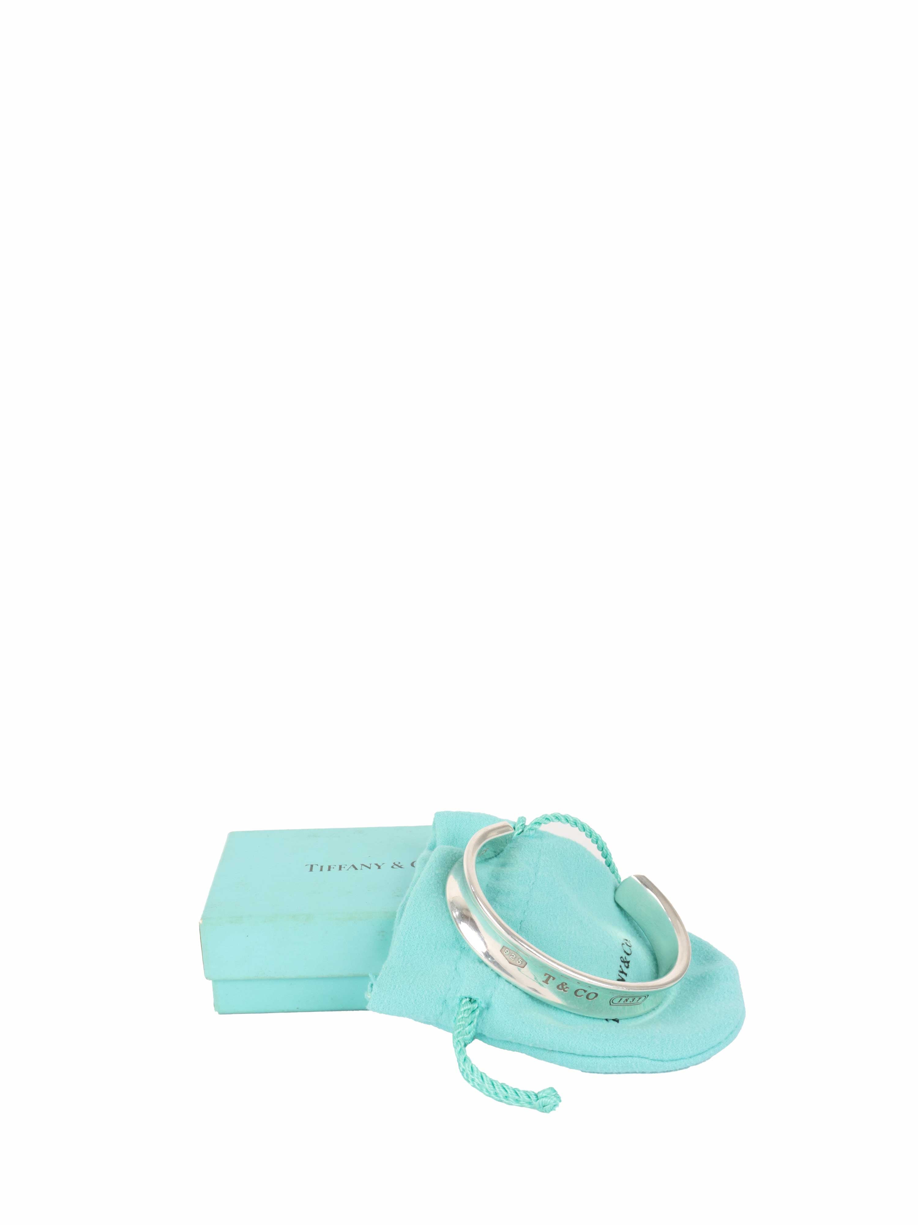 Tiffany and co 1997 Silver Narrow Cuff.