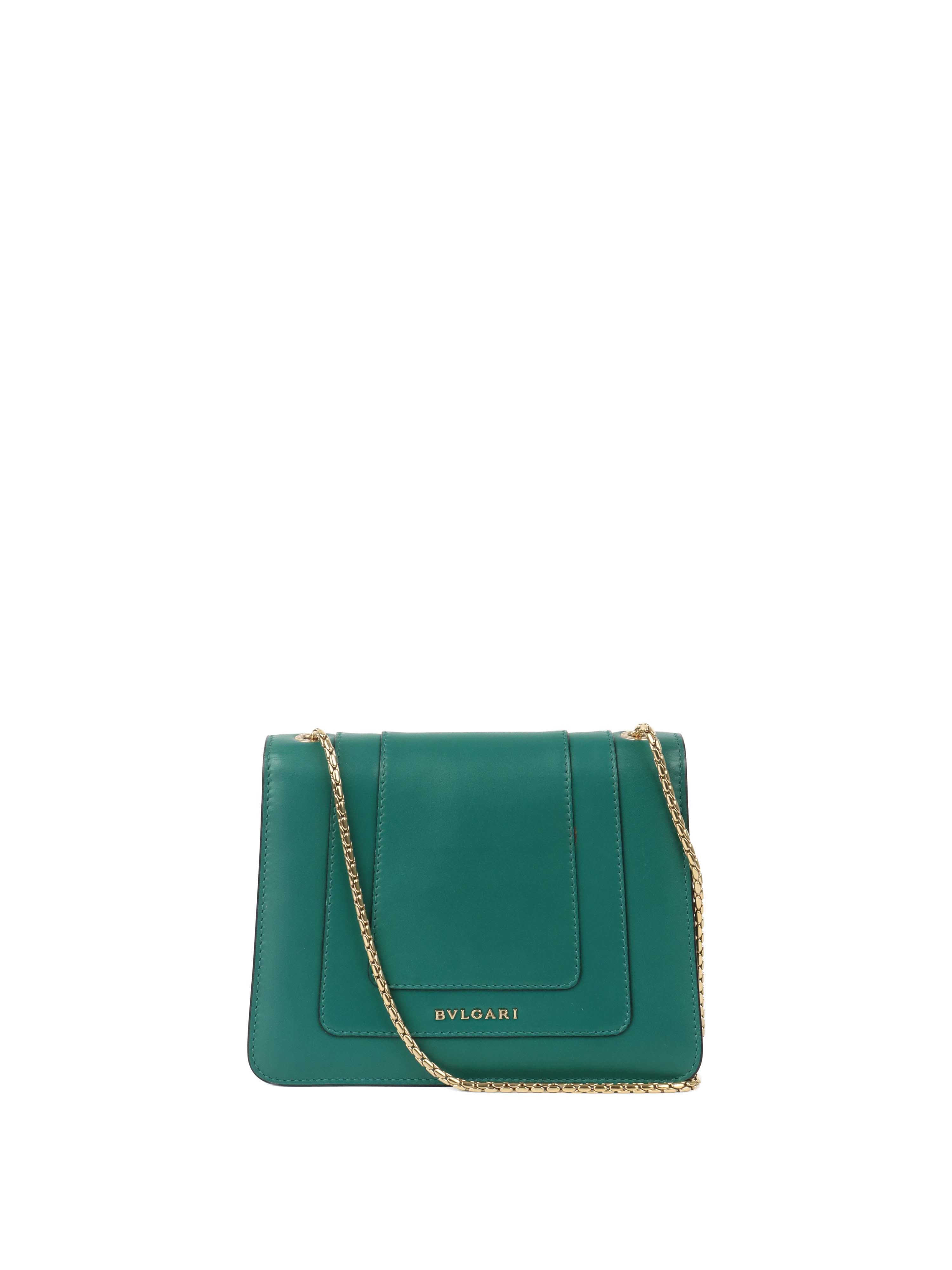 Bvlgari Serpenti Green Forever Chain Bag.