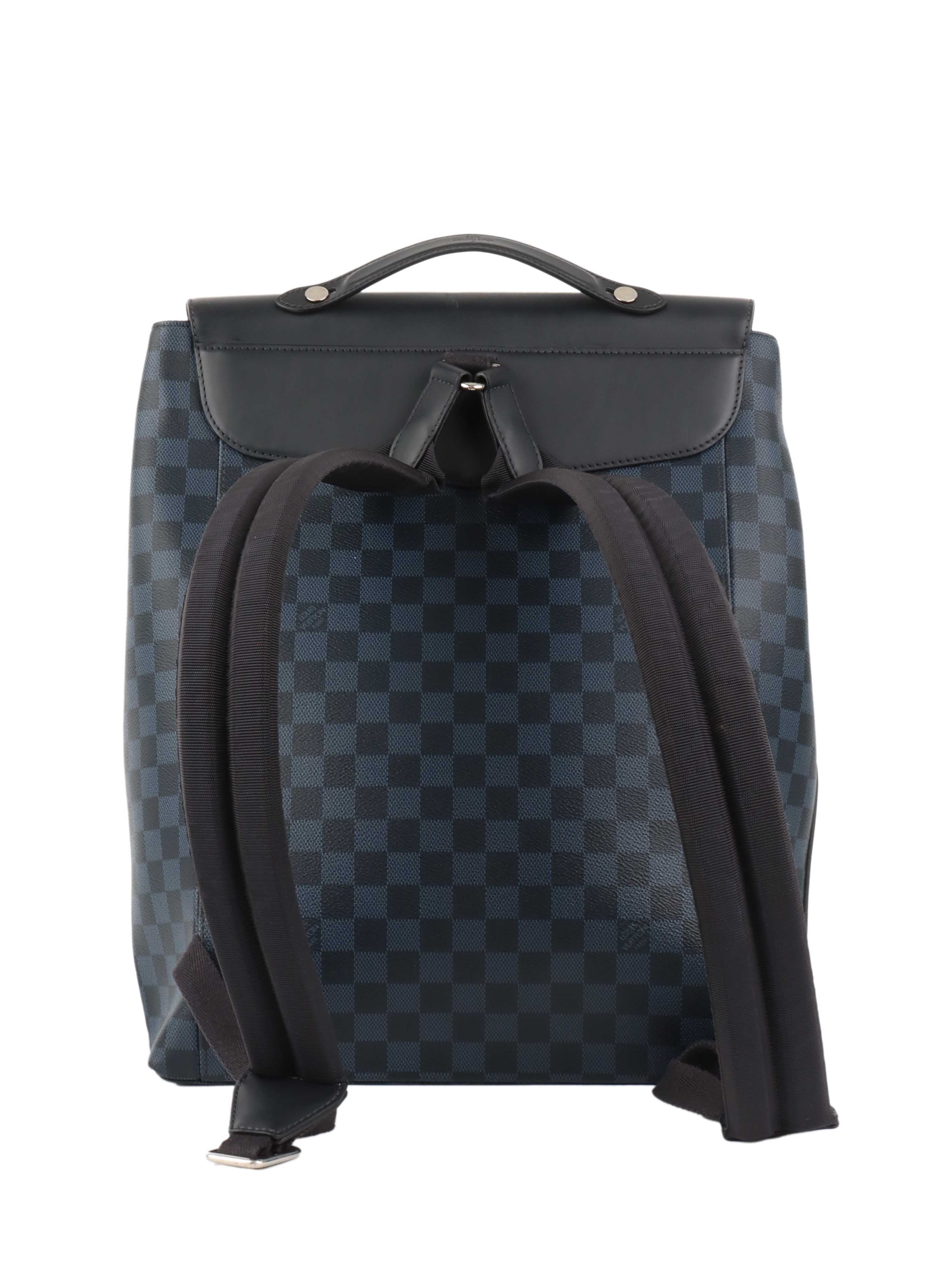 Louis Vuitton Blue Steamer Backpack.