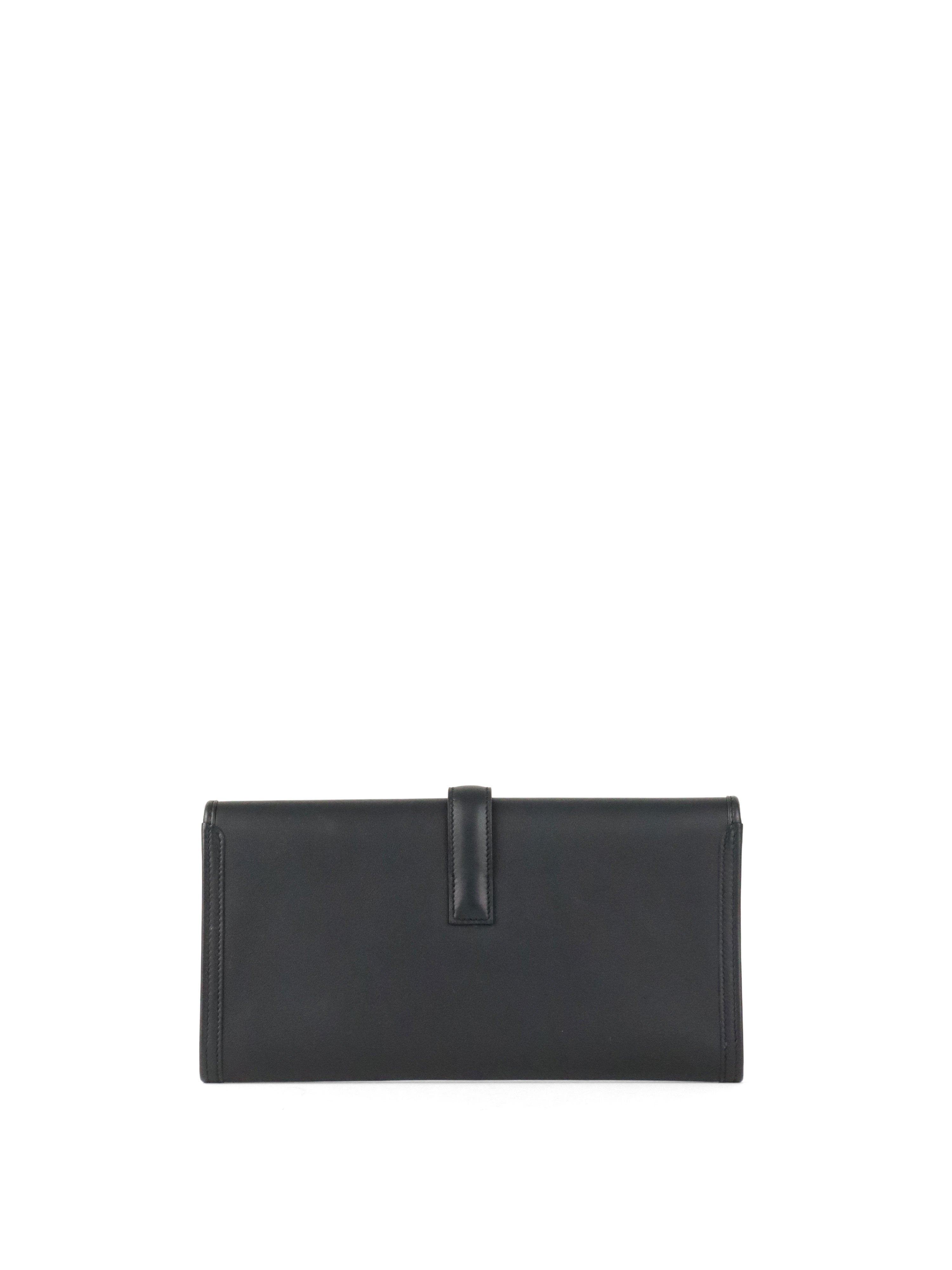 Hermes Noir Swift Jige Elan 29 Clutch