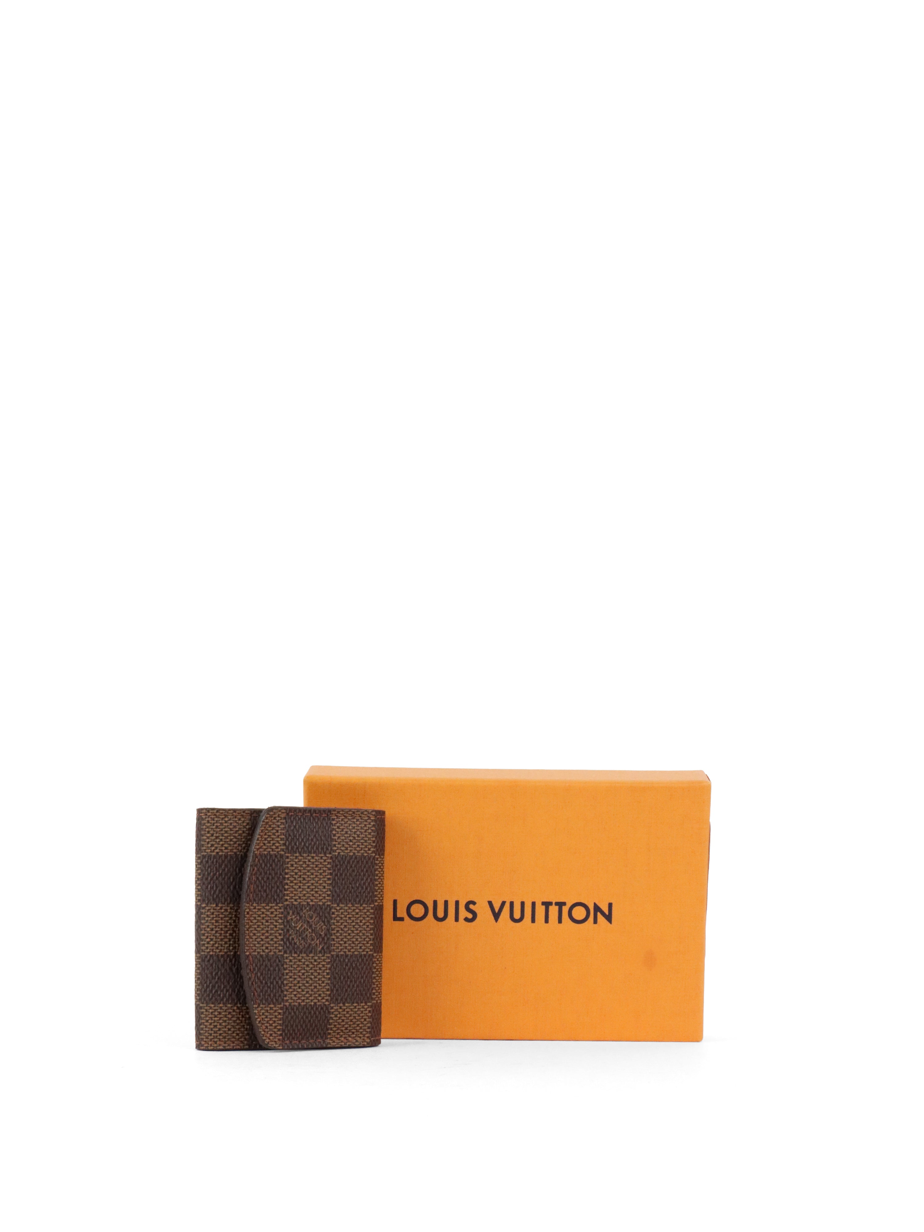 Louis Vuitton Damier Ebene Cufflinks Case