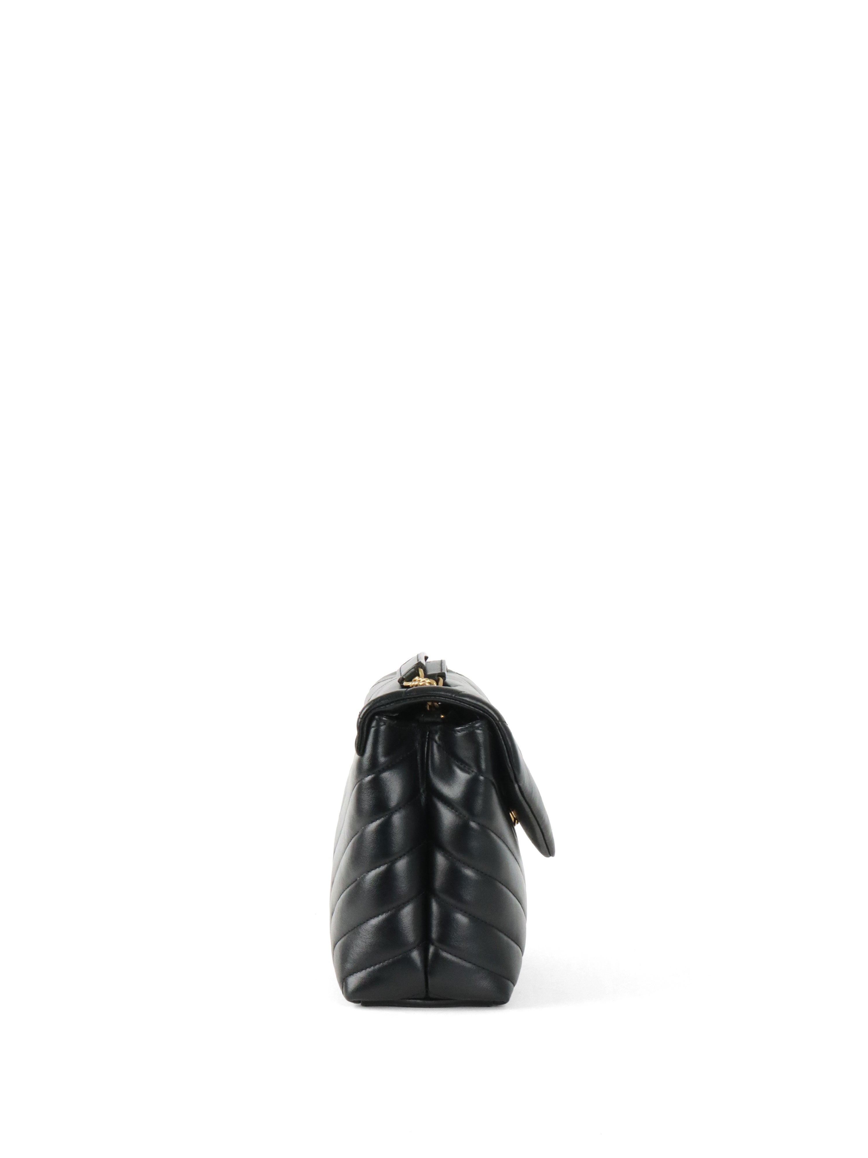 Saint Laurent Black Small Loulou Bag GHW