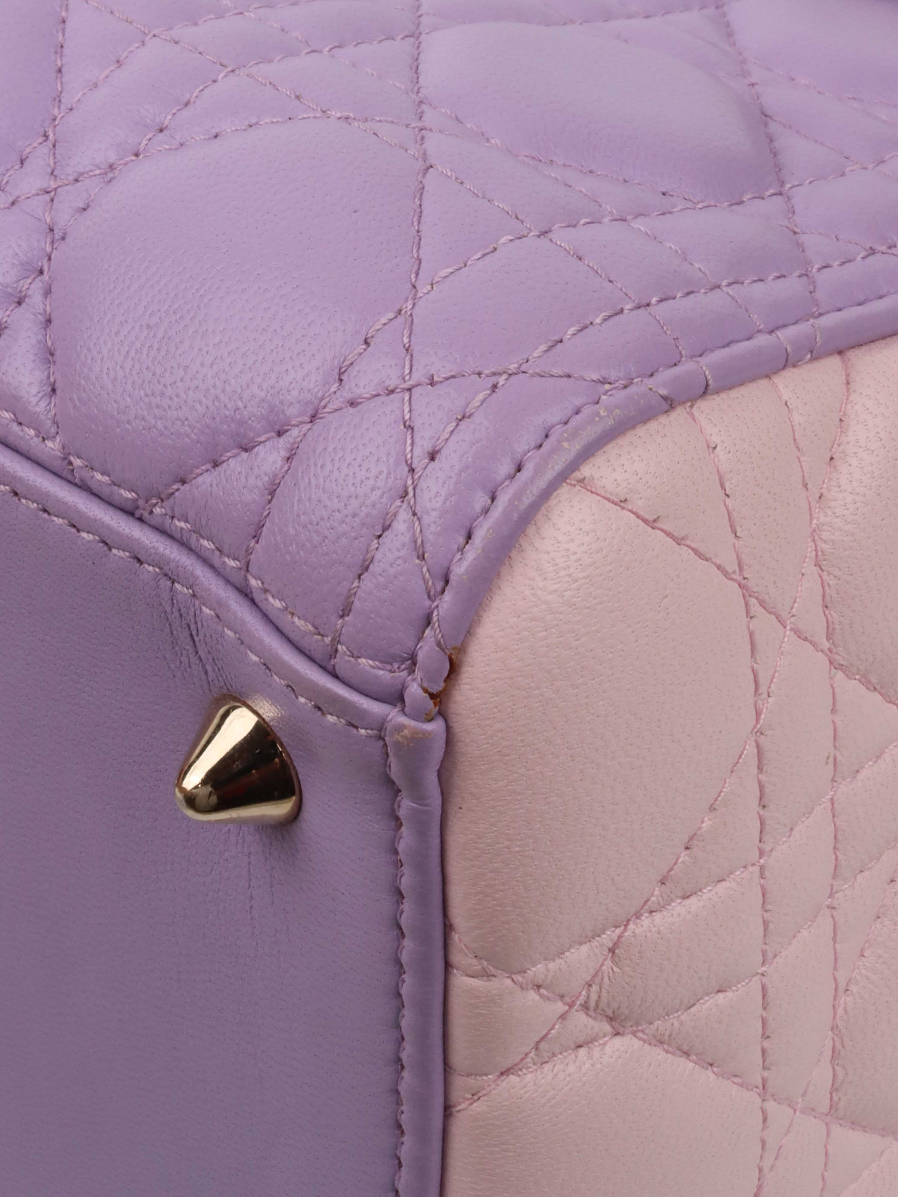 Dior Purple Lambskin Limited Edition Lady Dior.