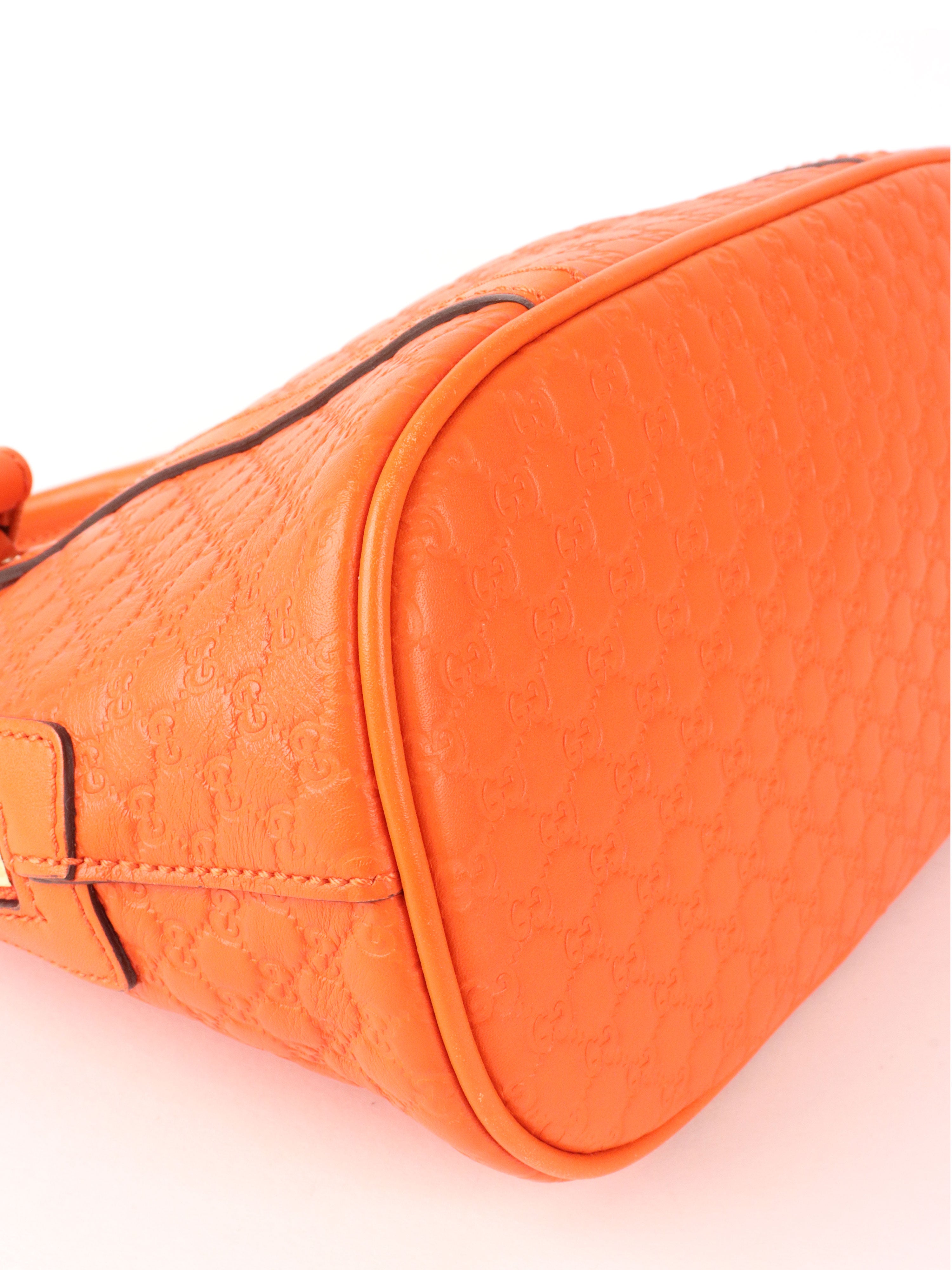 Gucci Orange Mini Microguccissima Dome Satchel Bag
