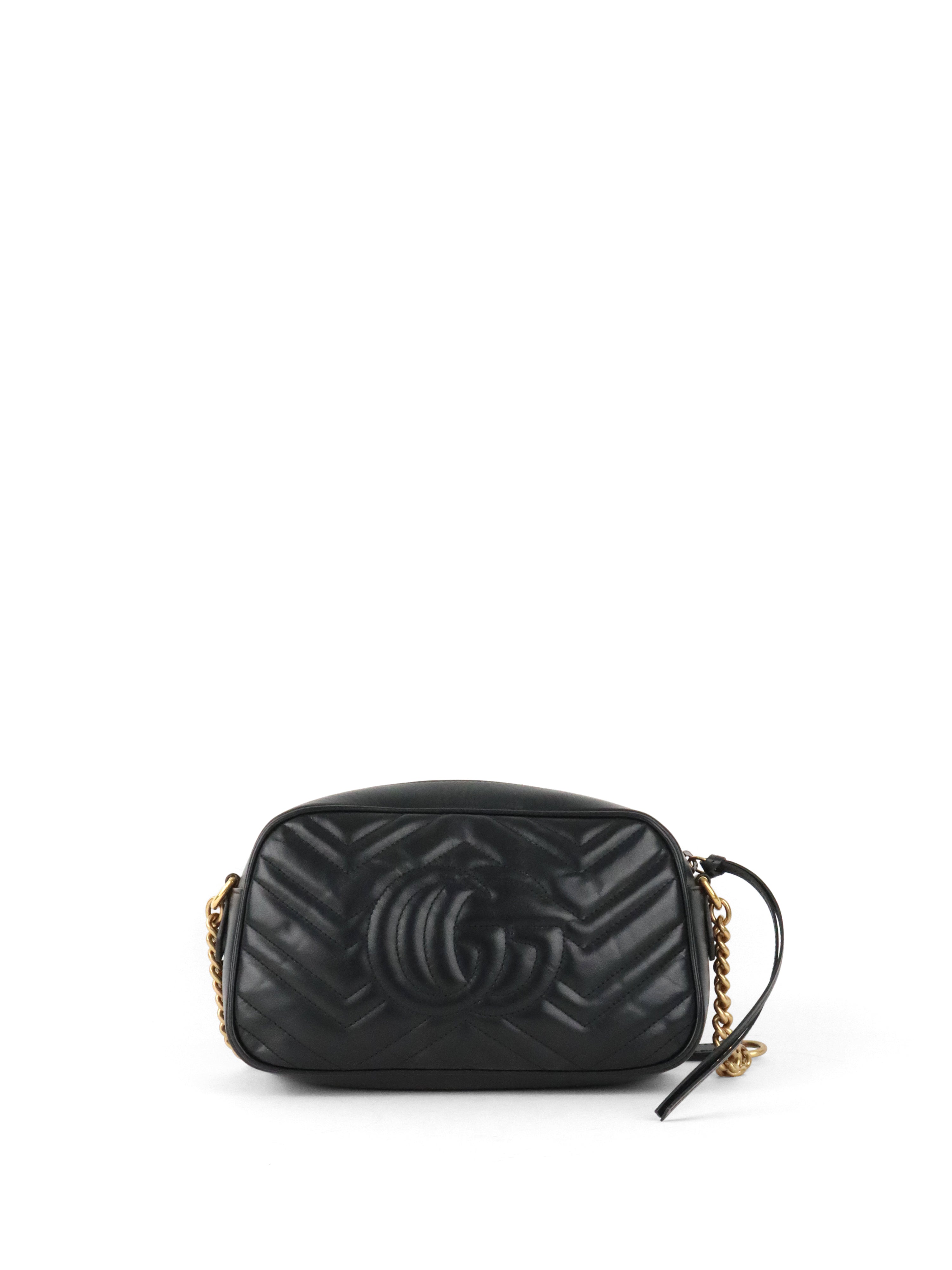 Gucci Black Marmont Camera Bag Small