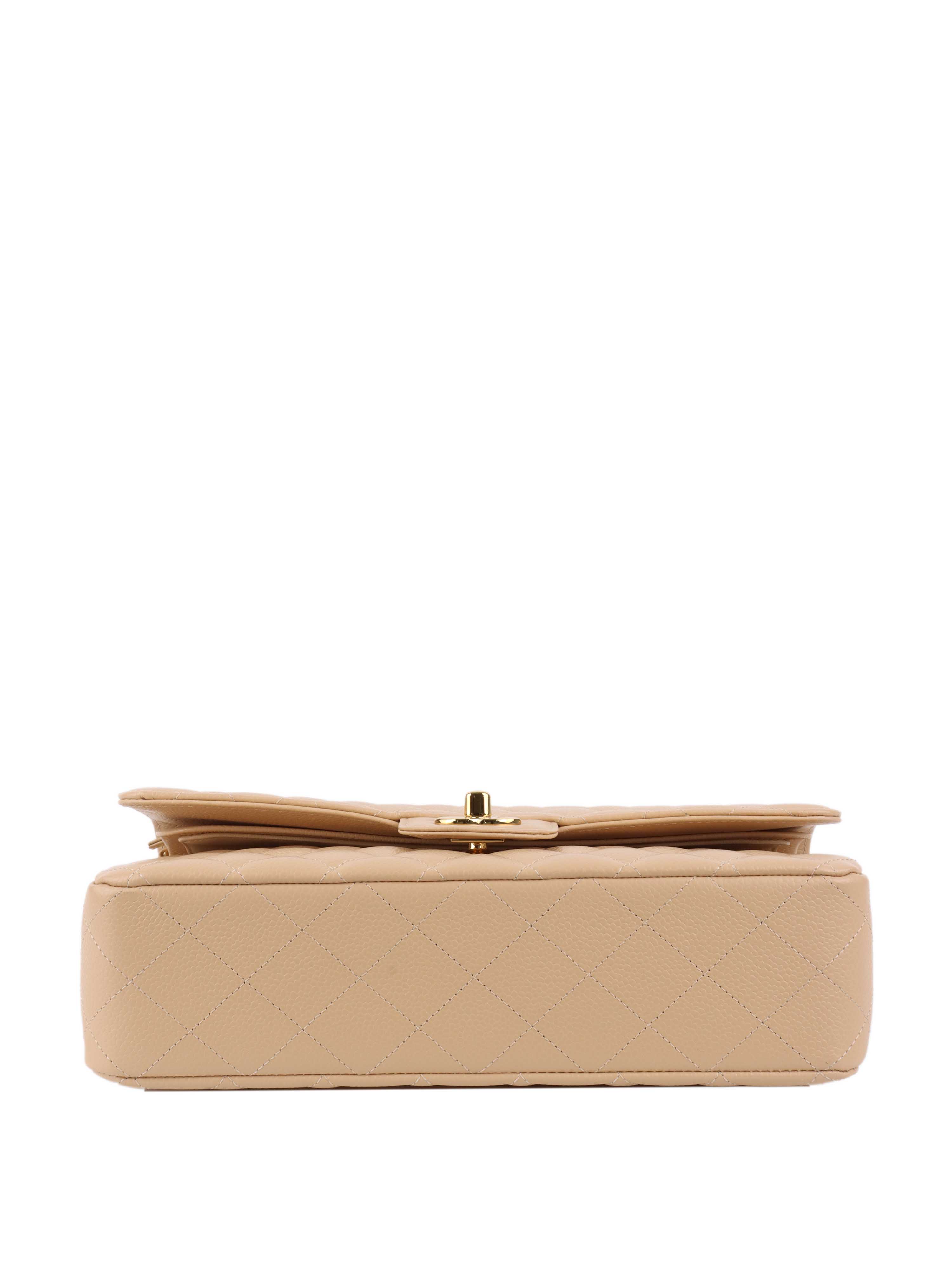 Chanel Beige Medium Classic Flap.