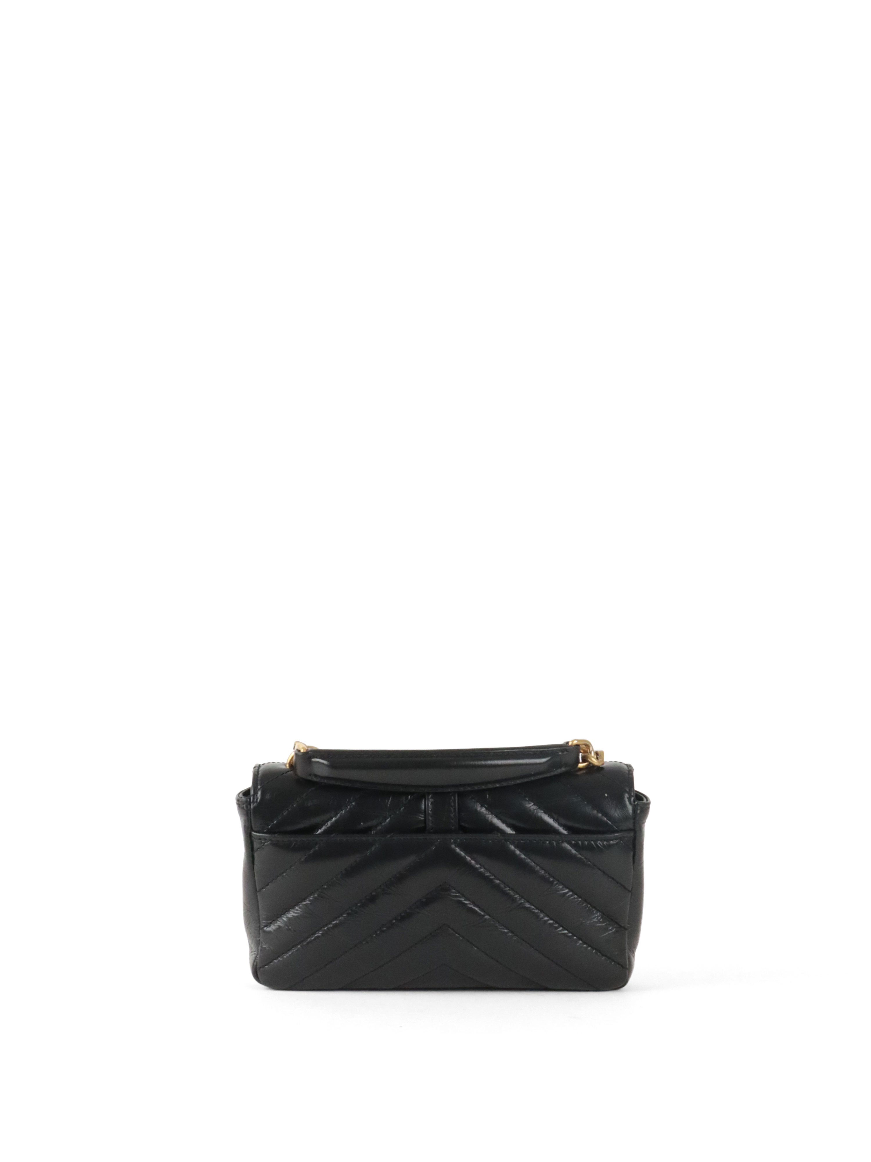 Saint Laurent Black College Mini Chain Bag