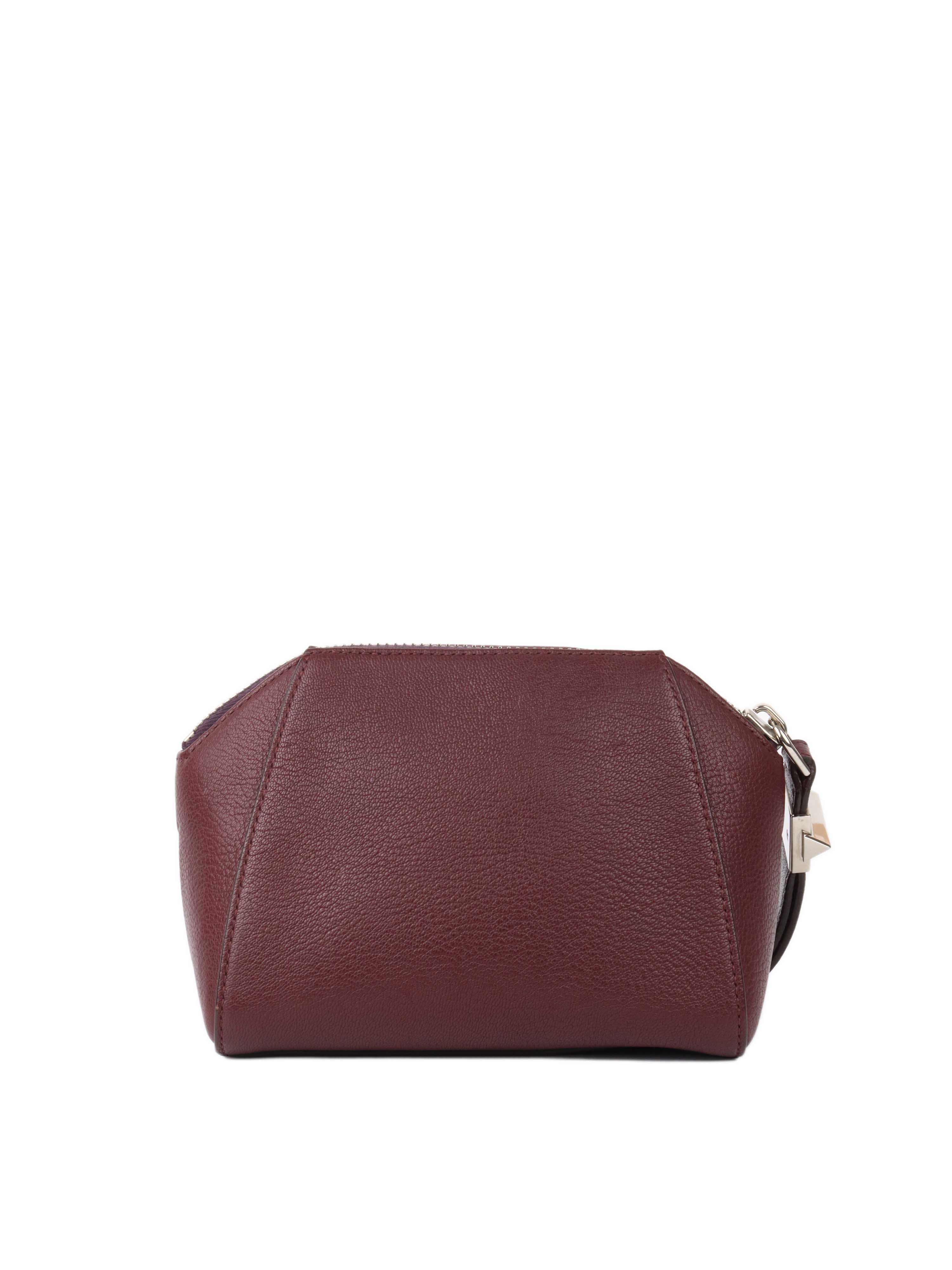 Givenchy Burgundy Antigona Beauty Clutch.