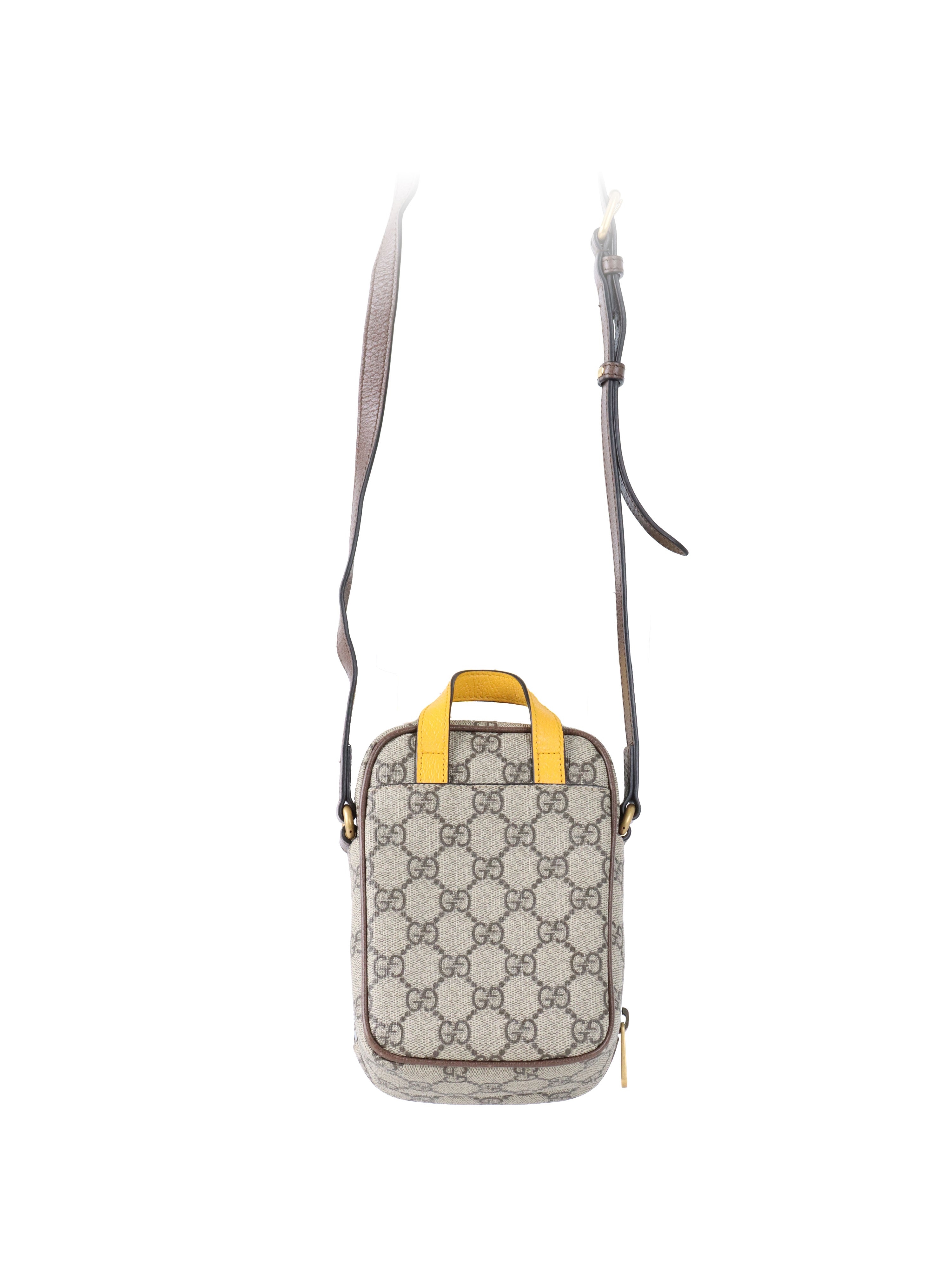Gucci Mini Neo GG Supreme Canvas Vintage Crossbody Bag.