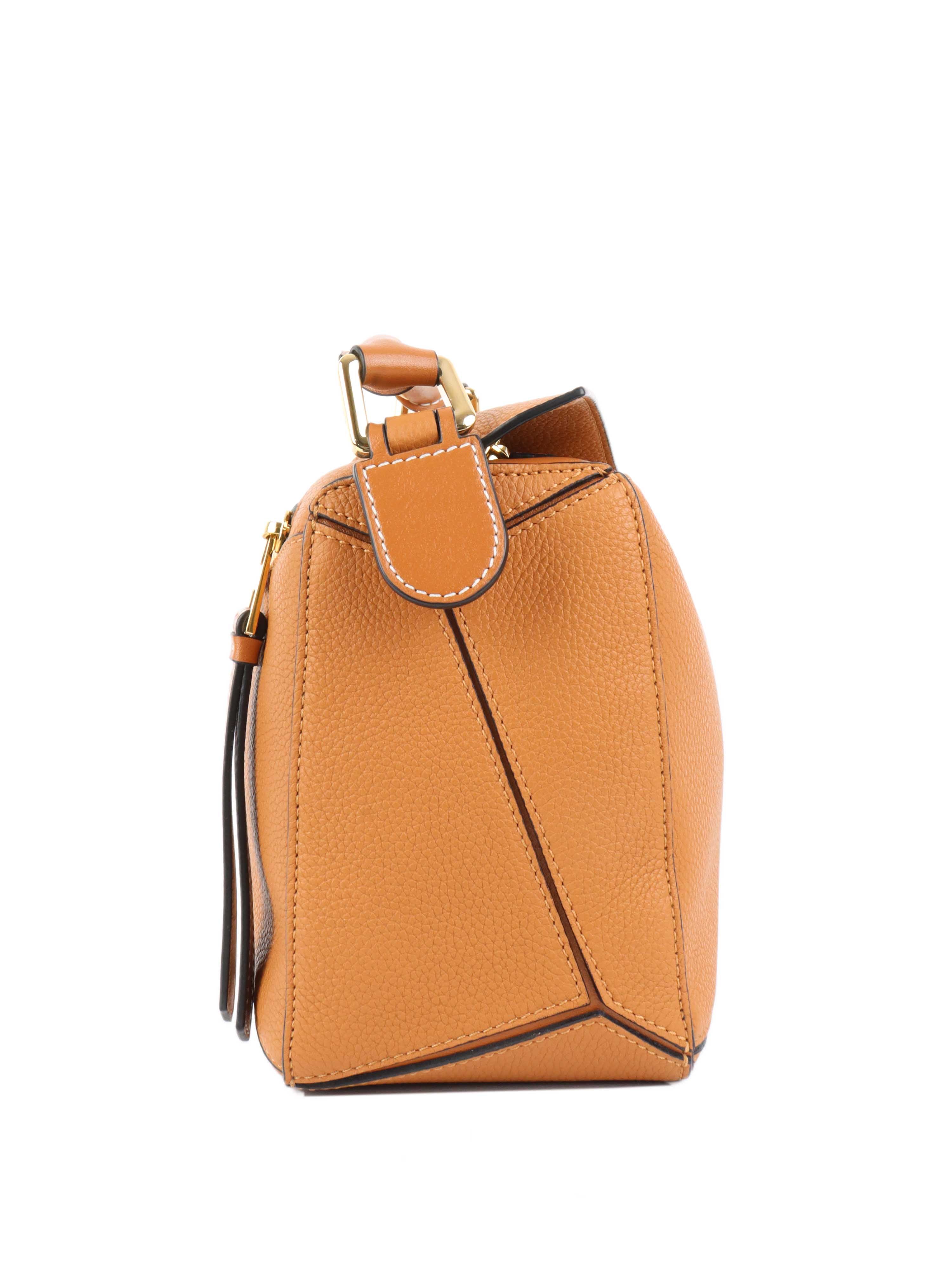 Loewe Small Tan Puzzle Bag.