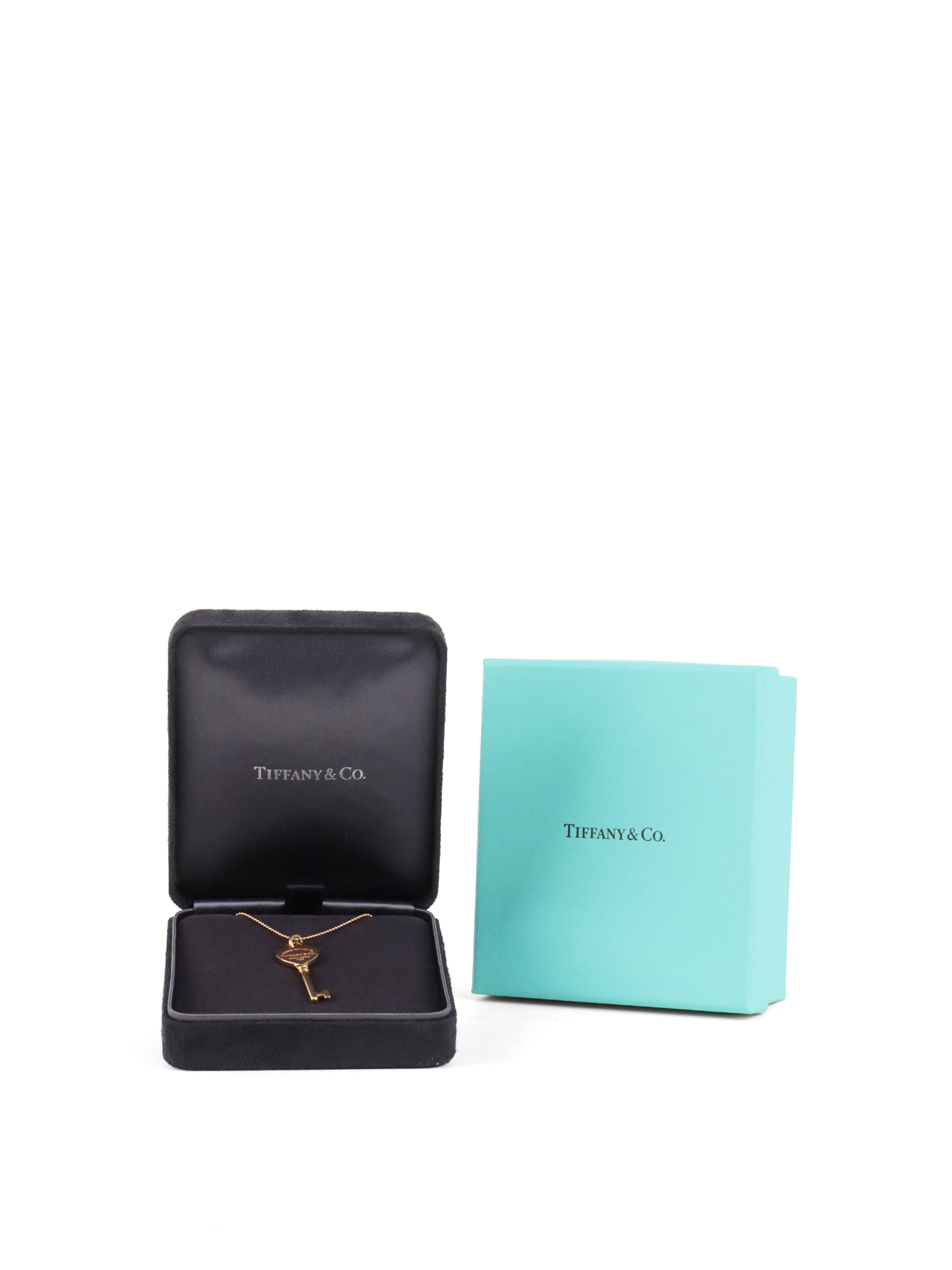 Tiffany  Co Rose Gold Return to Tiffany Key Necklace