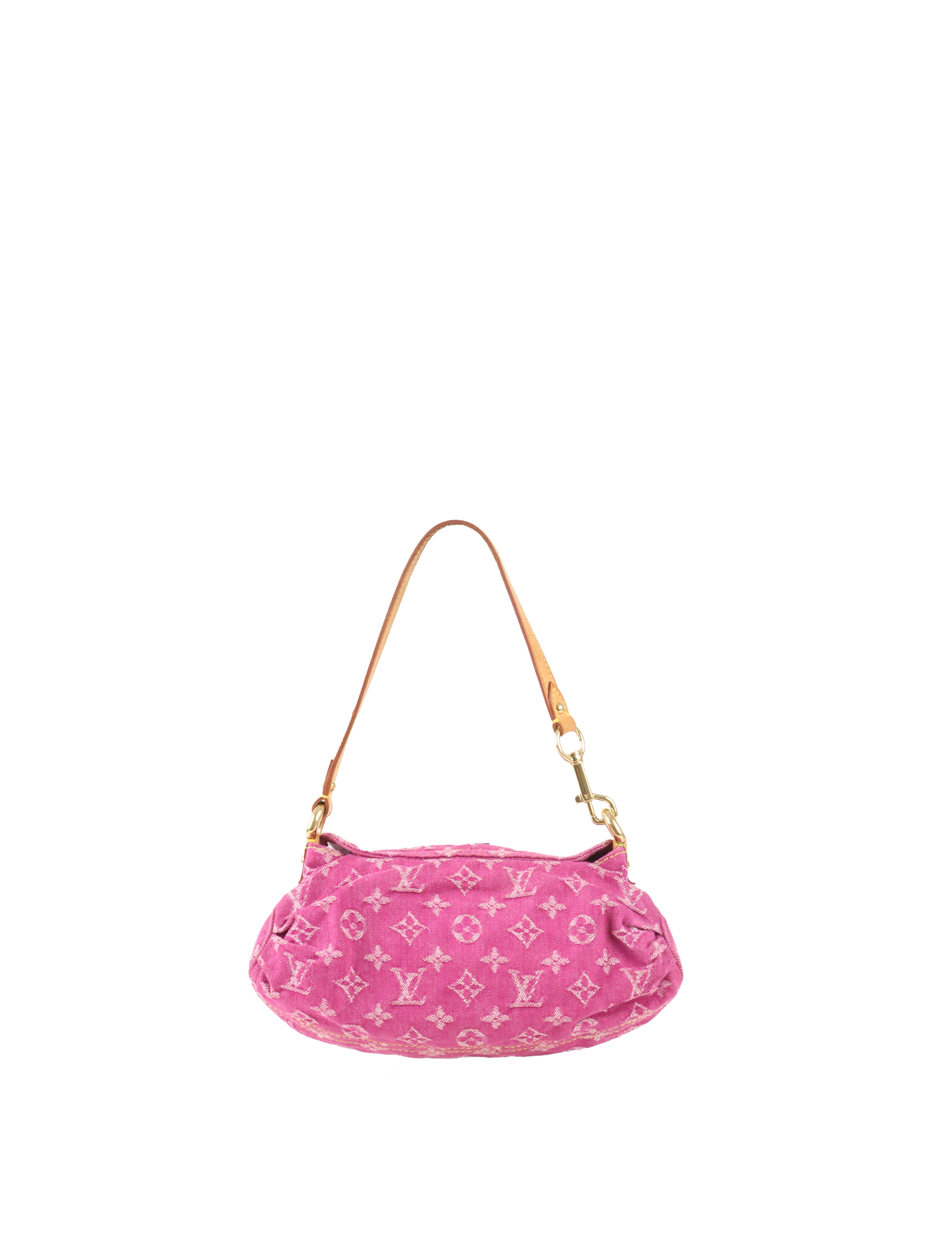 Louis Vuitton Vintage Pink Denim Sunset Shoulder Bag
