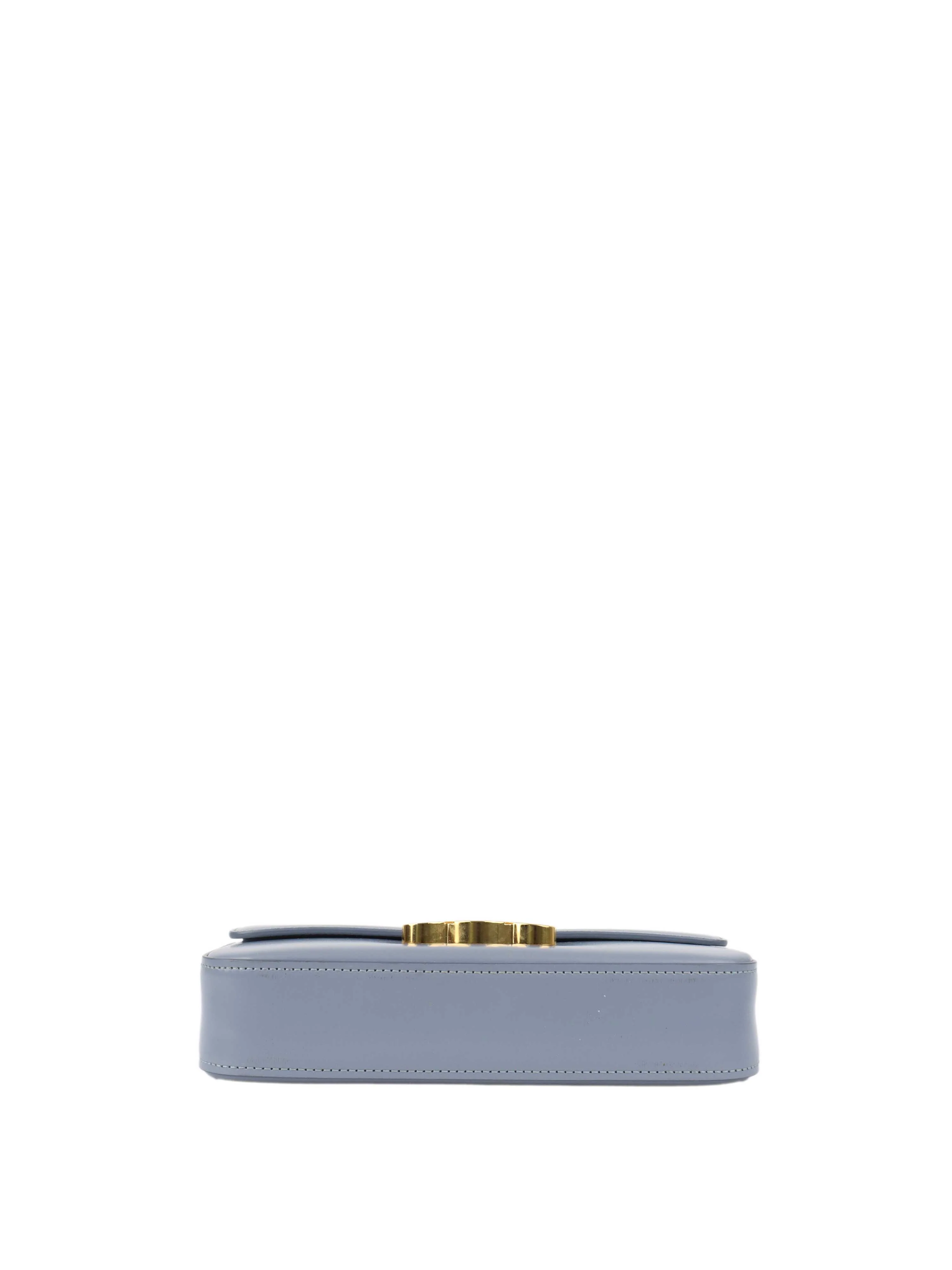 Celine Claude Shoulder Bag in Blue