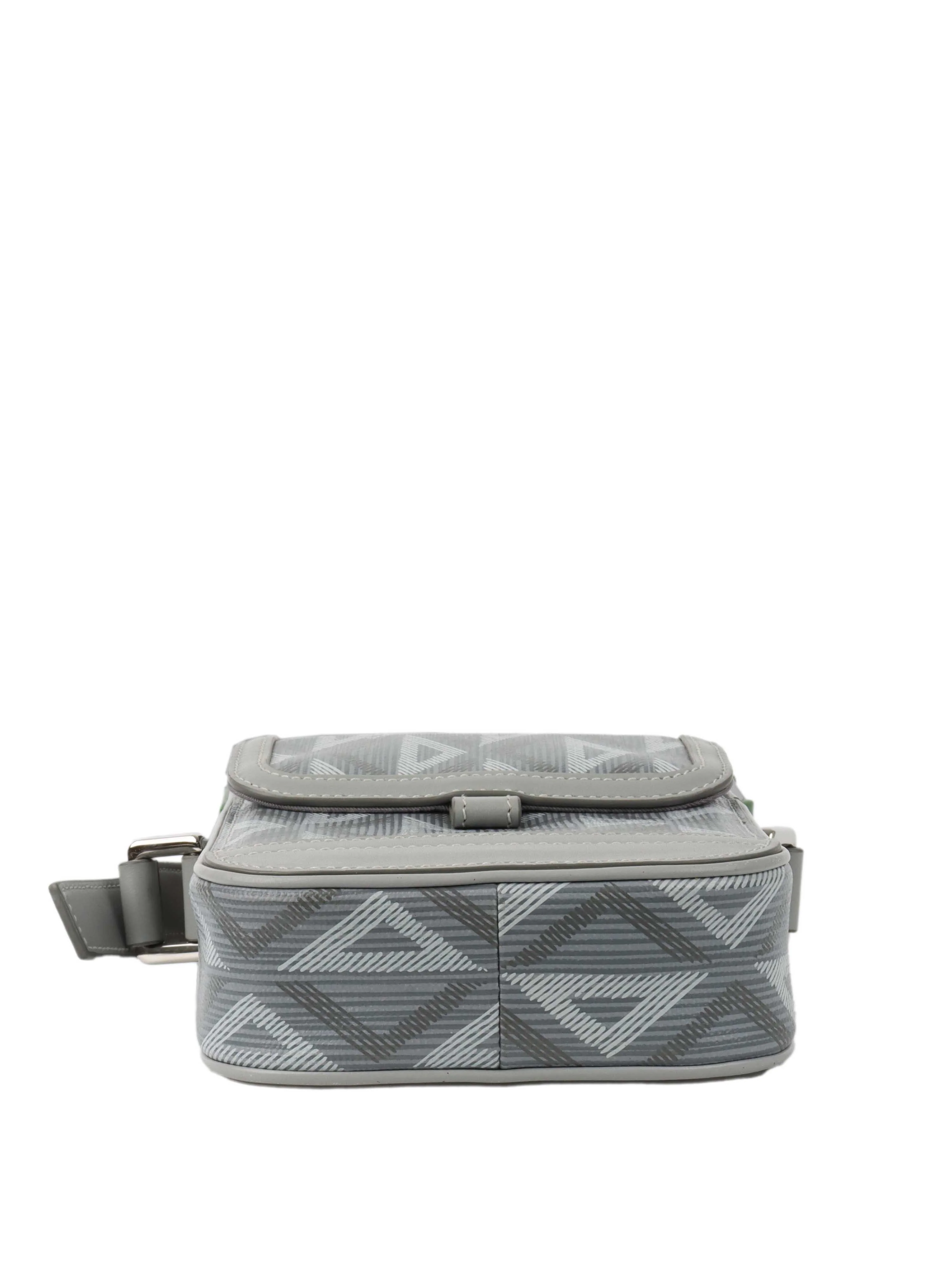 Dior Silver Hit The Road Vertical Crossbody Pouch.