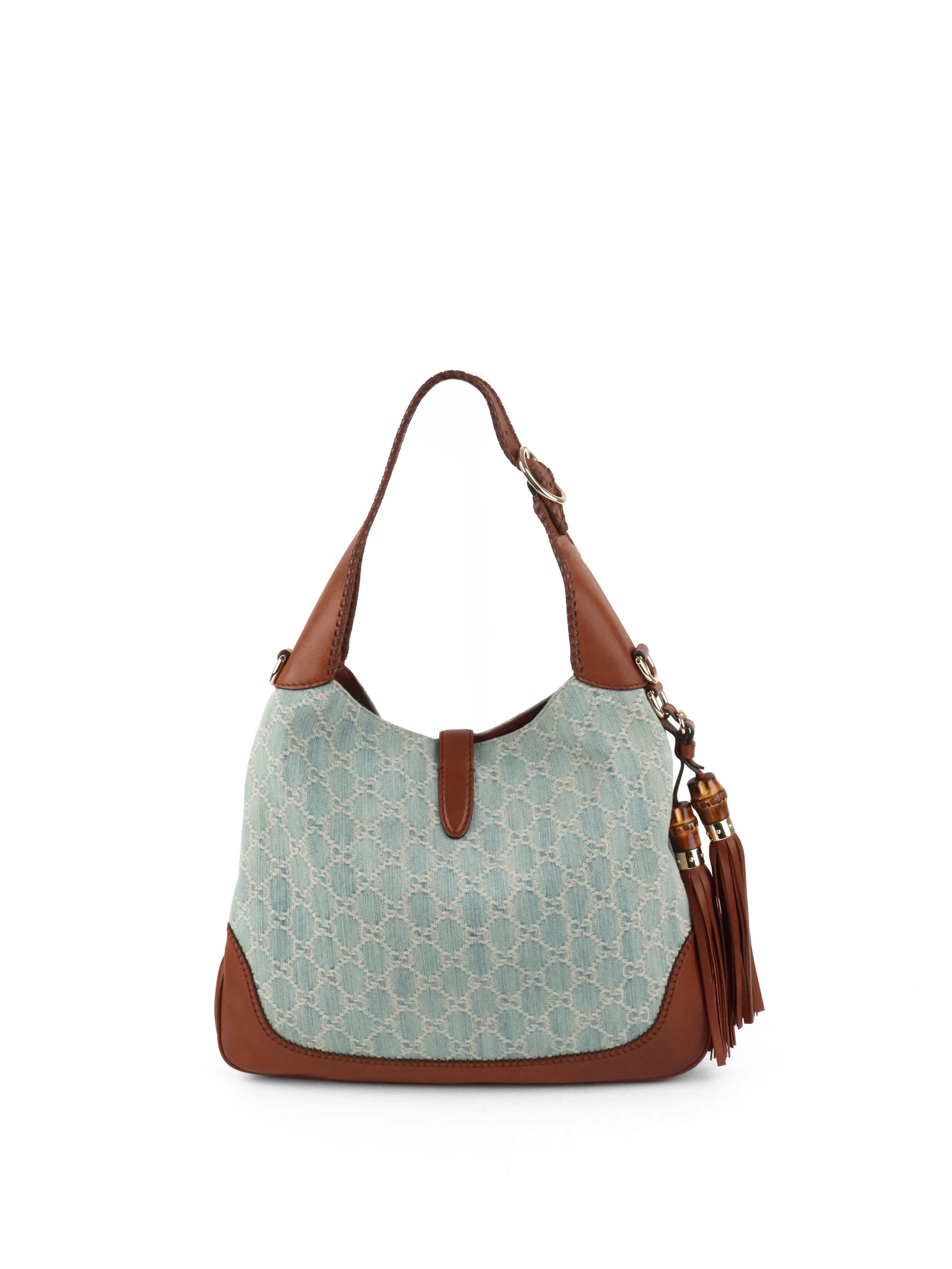 Gucci GG Denim New Jackie Medium Shoulder Bag