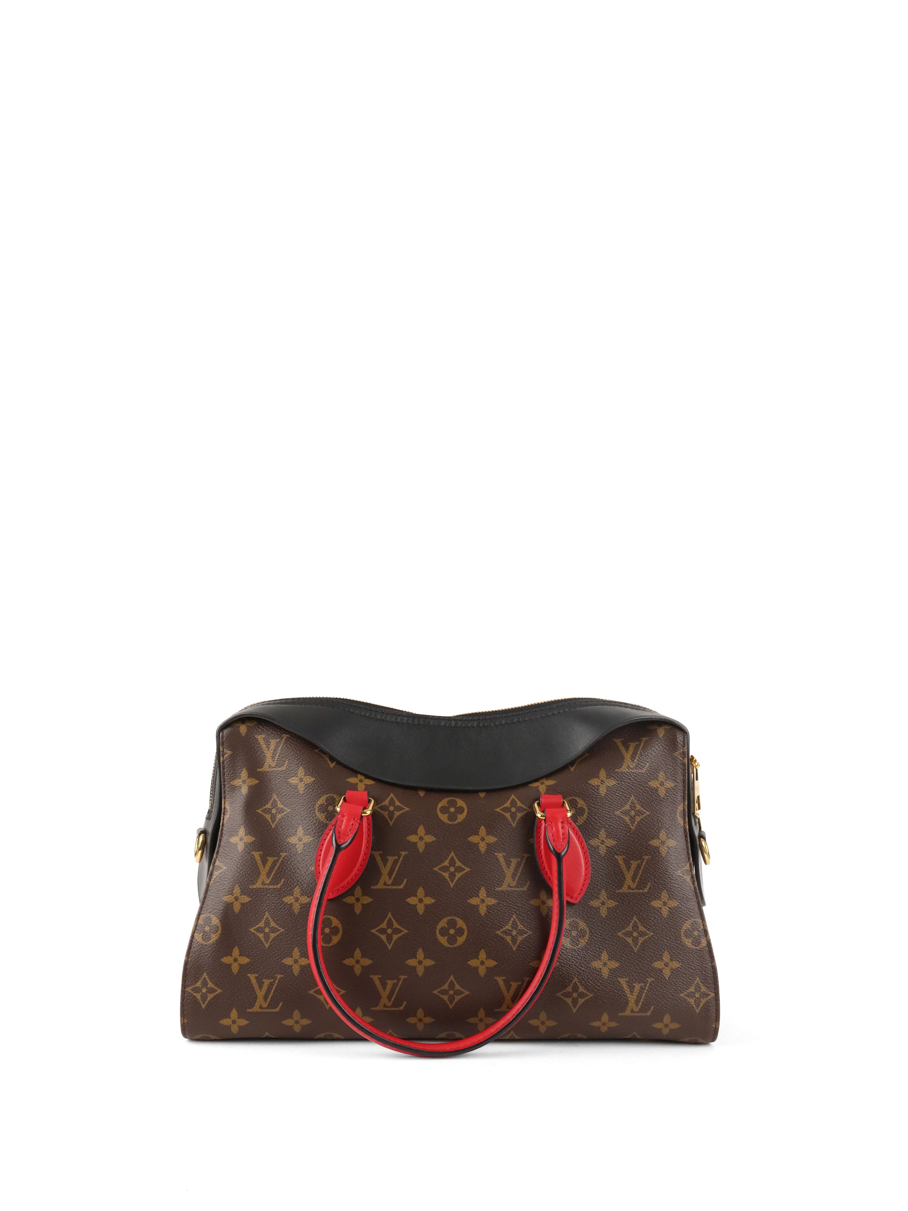 Louis Vuitton Black  Red Monogram Tuileries Bag