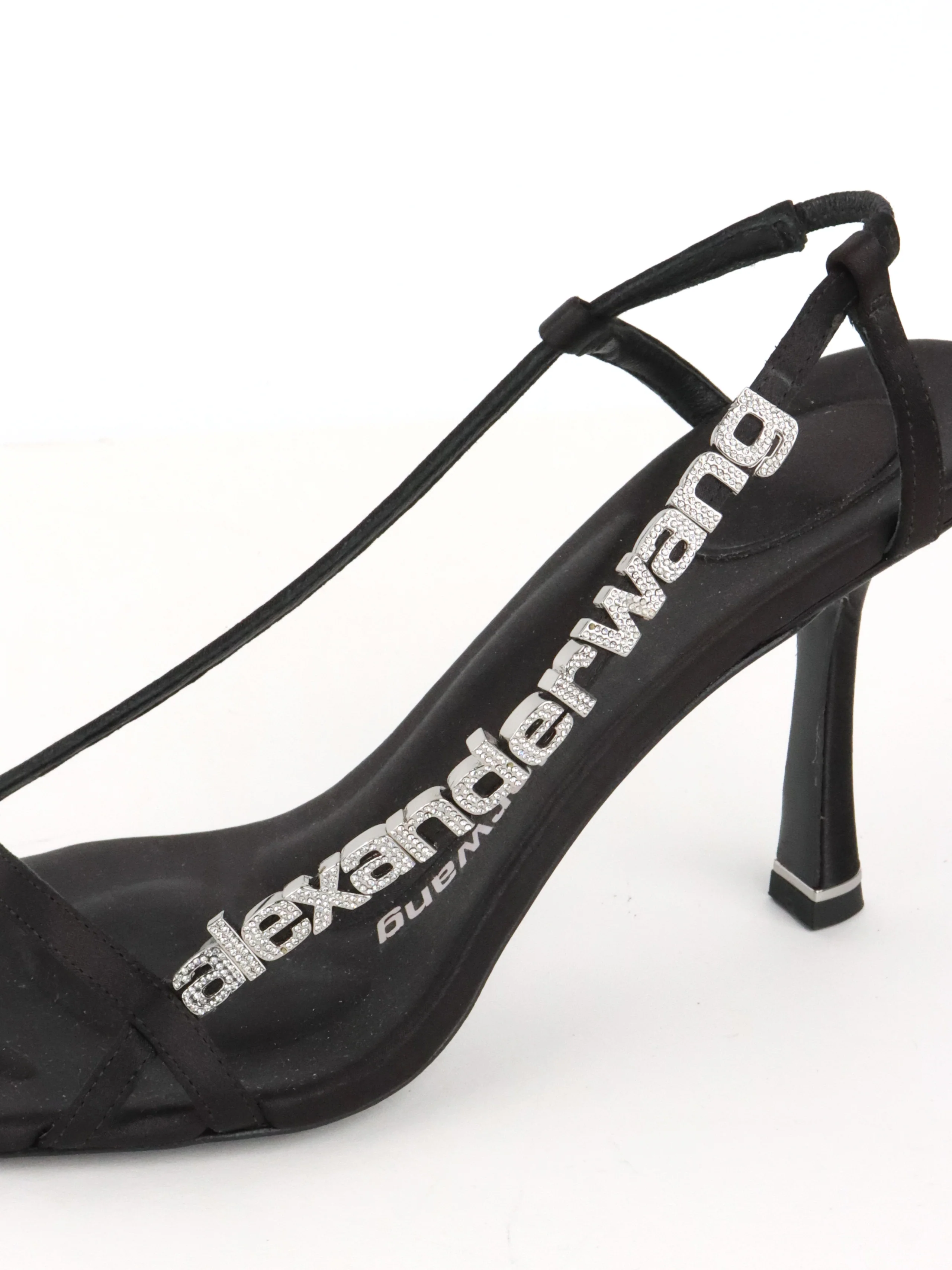 Alexander Wang Black Ivy Logo Strap Sandal