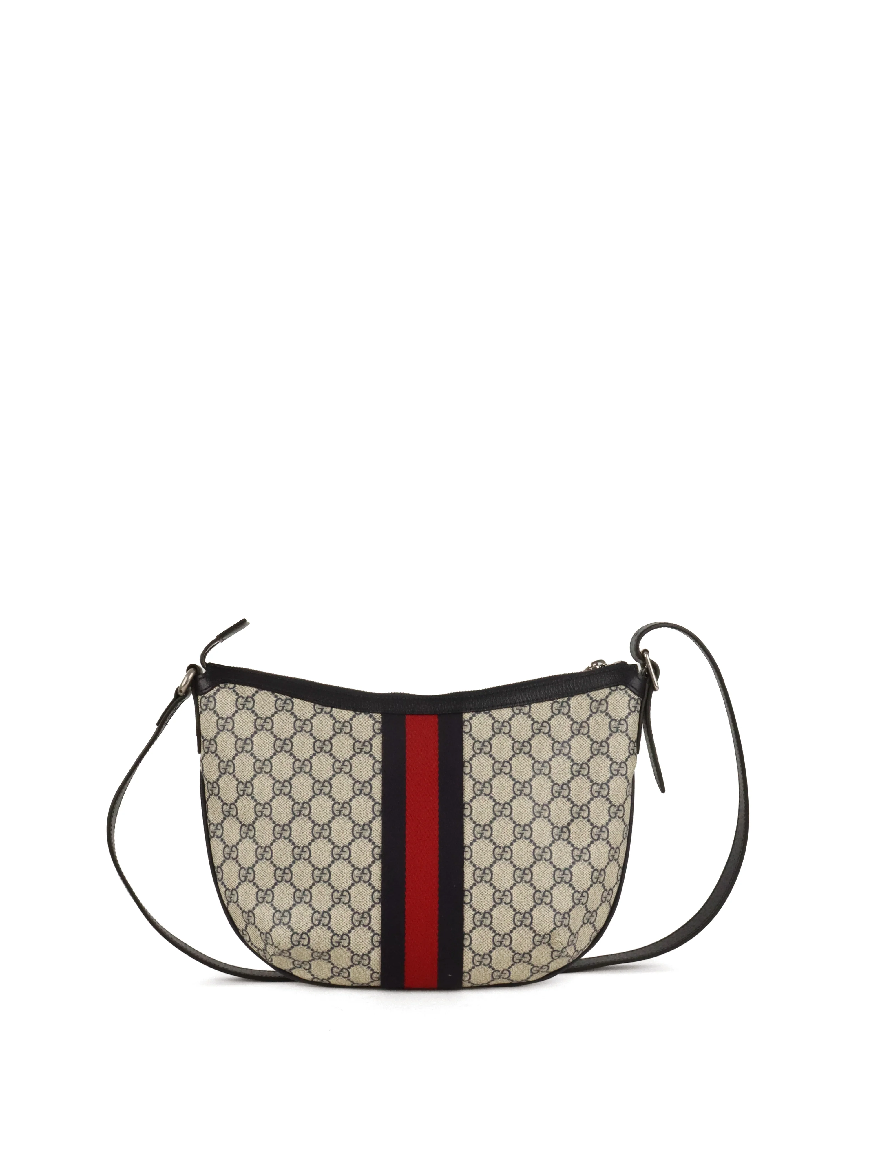 Gucci Small Navy/Ebony Half Moon Ophidia Hobo Crossbody Bag
