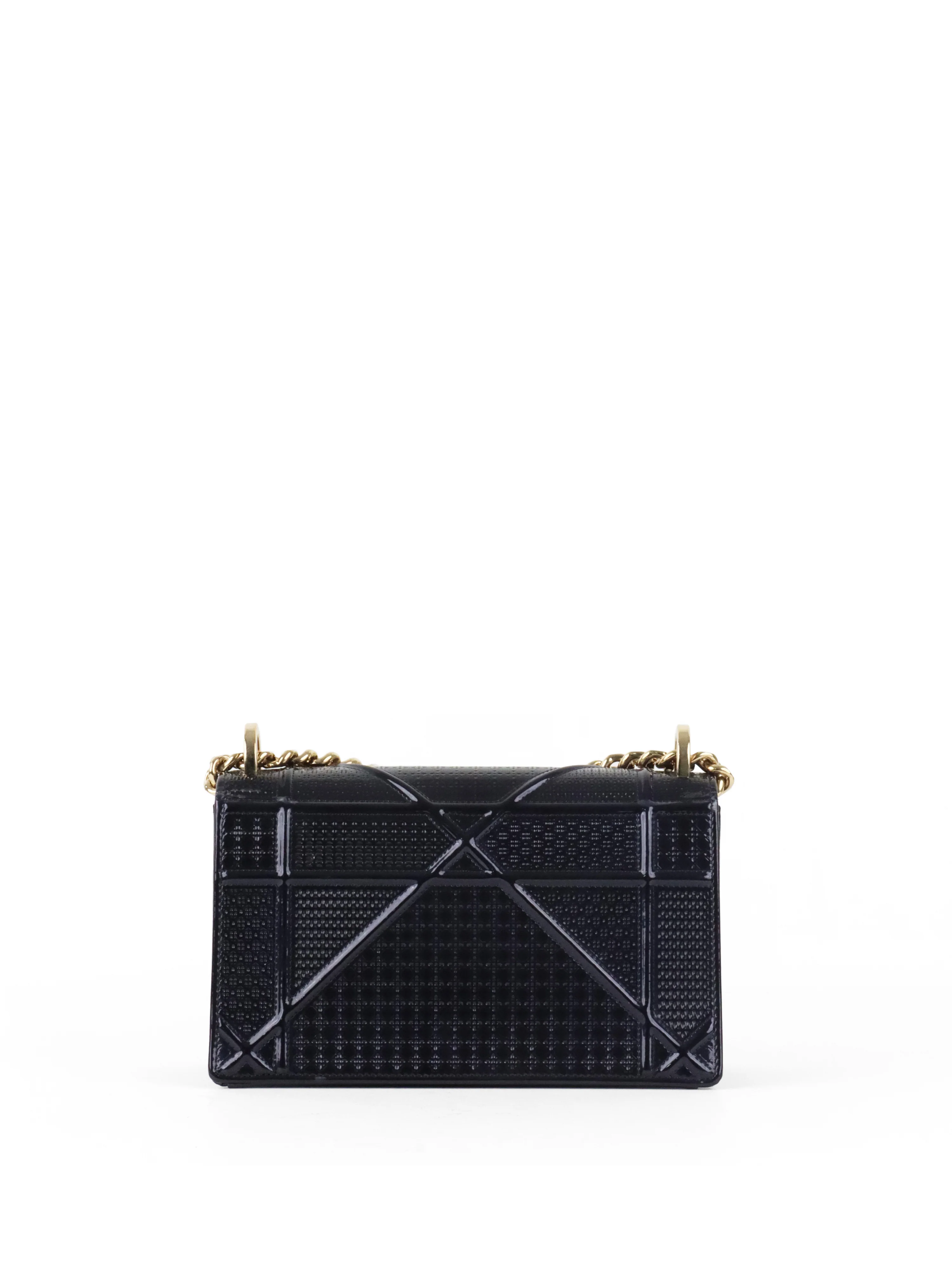 Dior Small Metallic Navy Diorama Bag LGHW