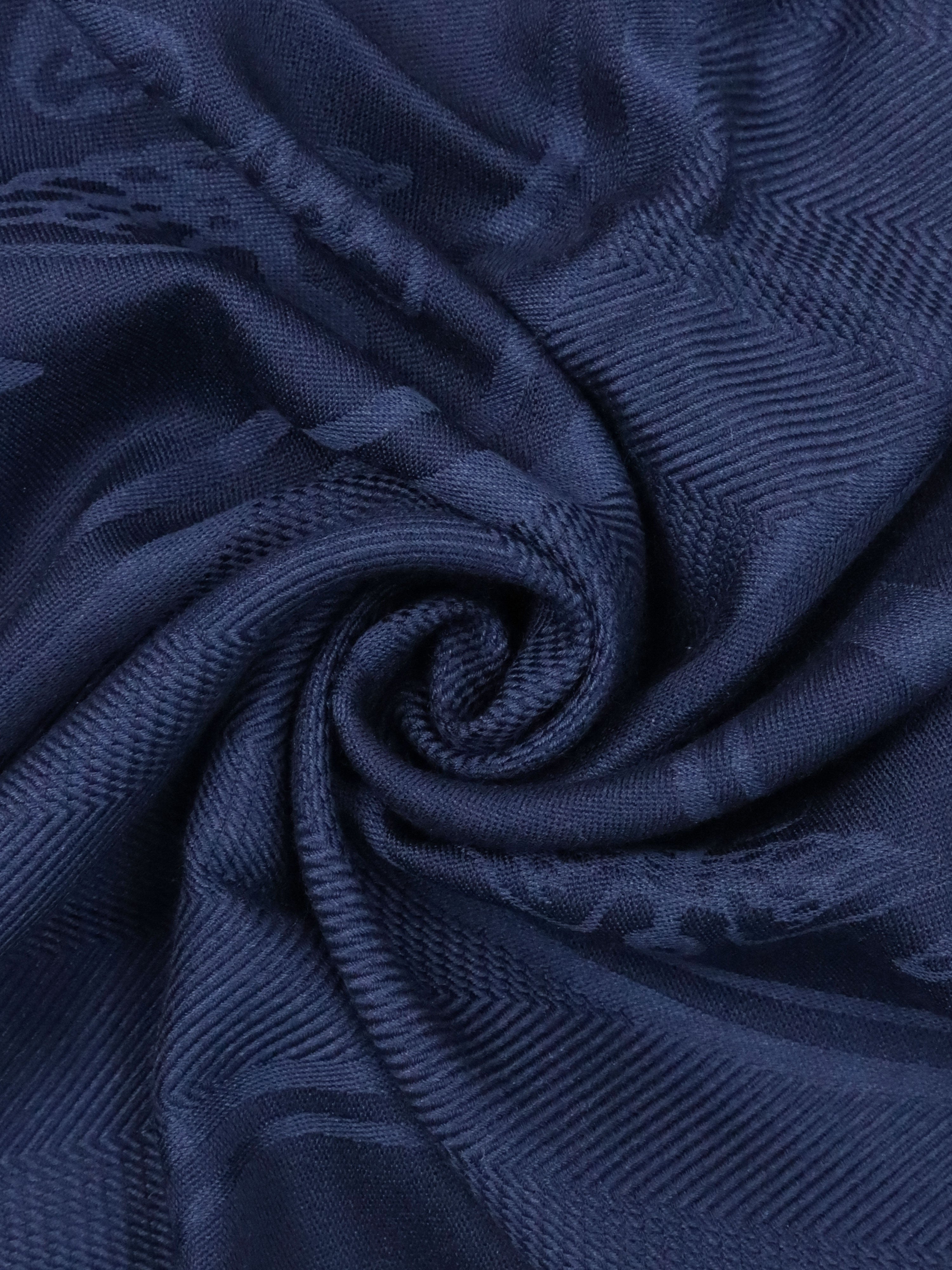 Hermes Bleu Profond New Libris Scarf.