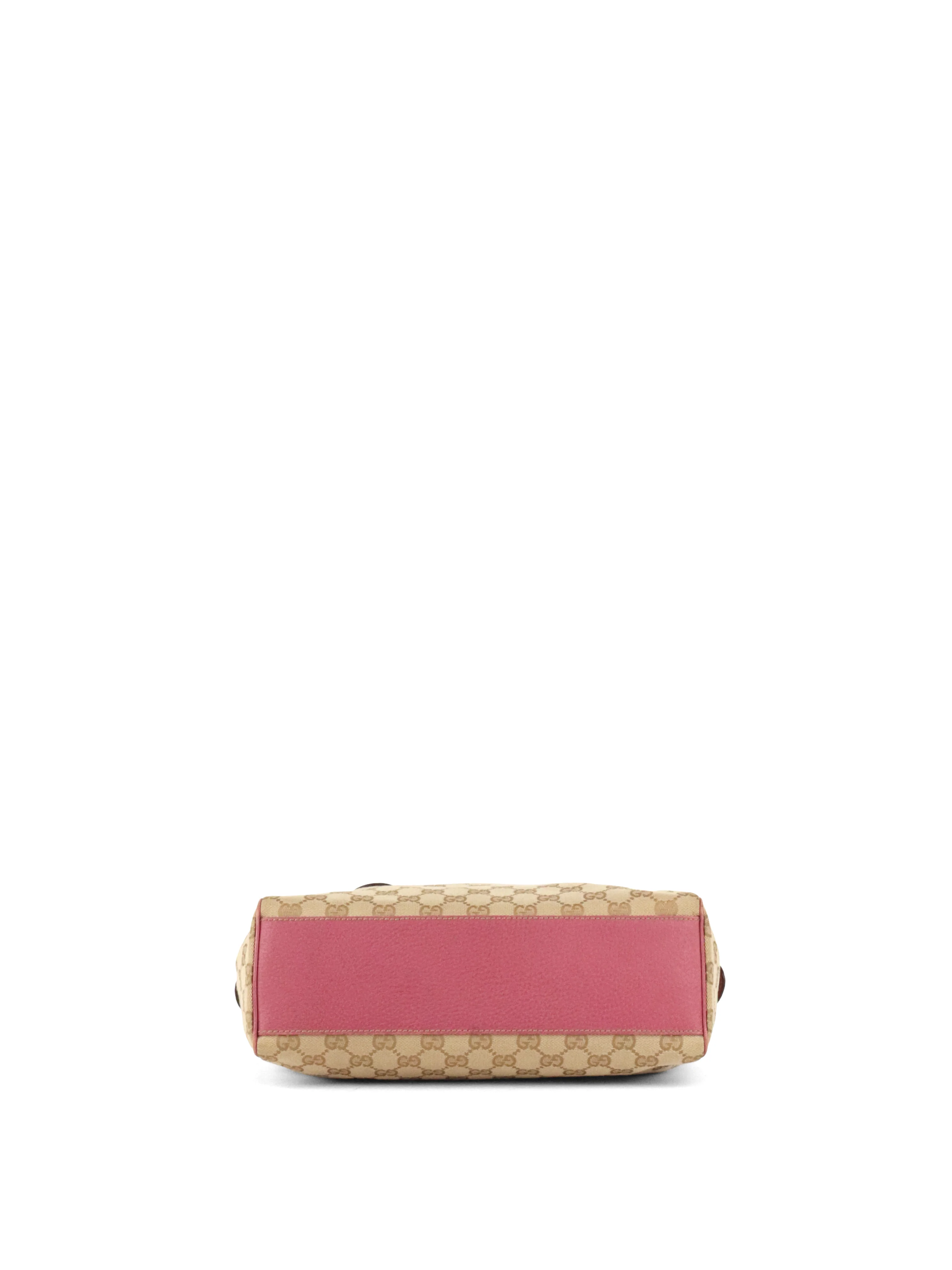 Gucci GG Ebony/Pink Charmy Boston Bag