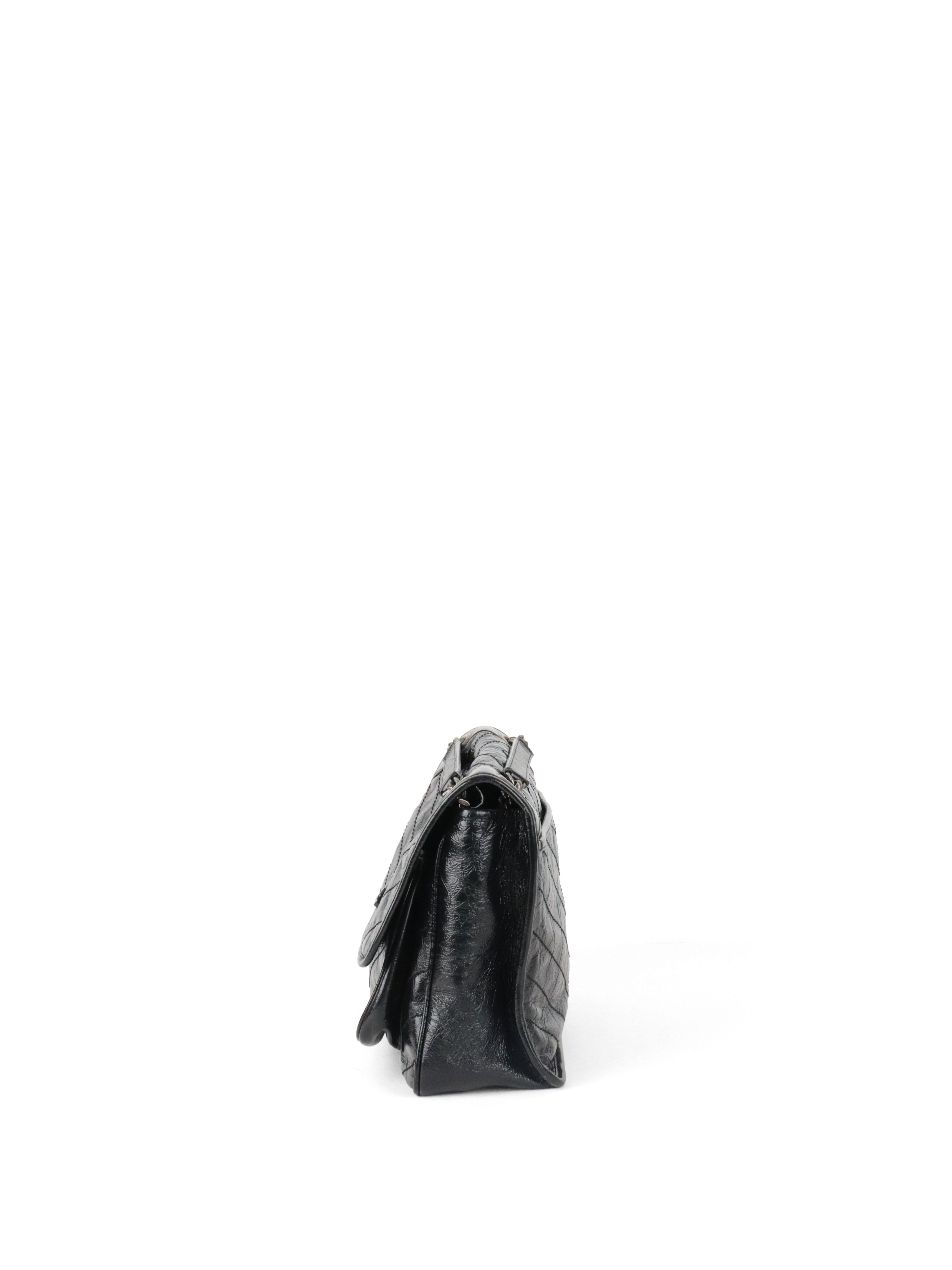 Saint Laurent Black Vintage Leather Medium Nikki Bag