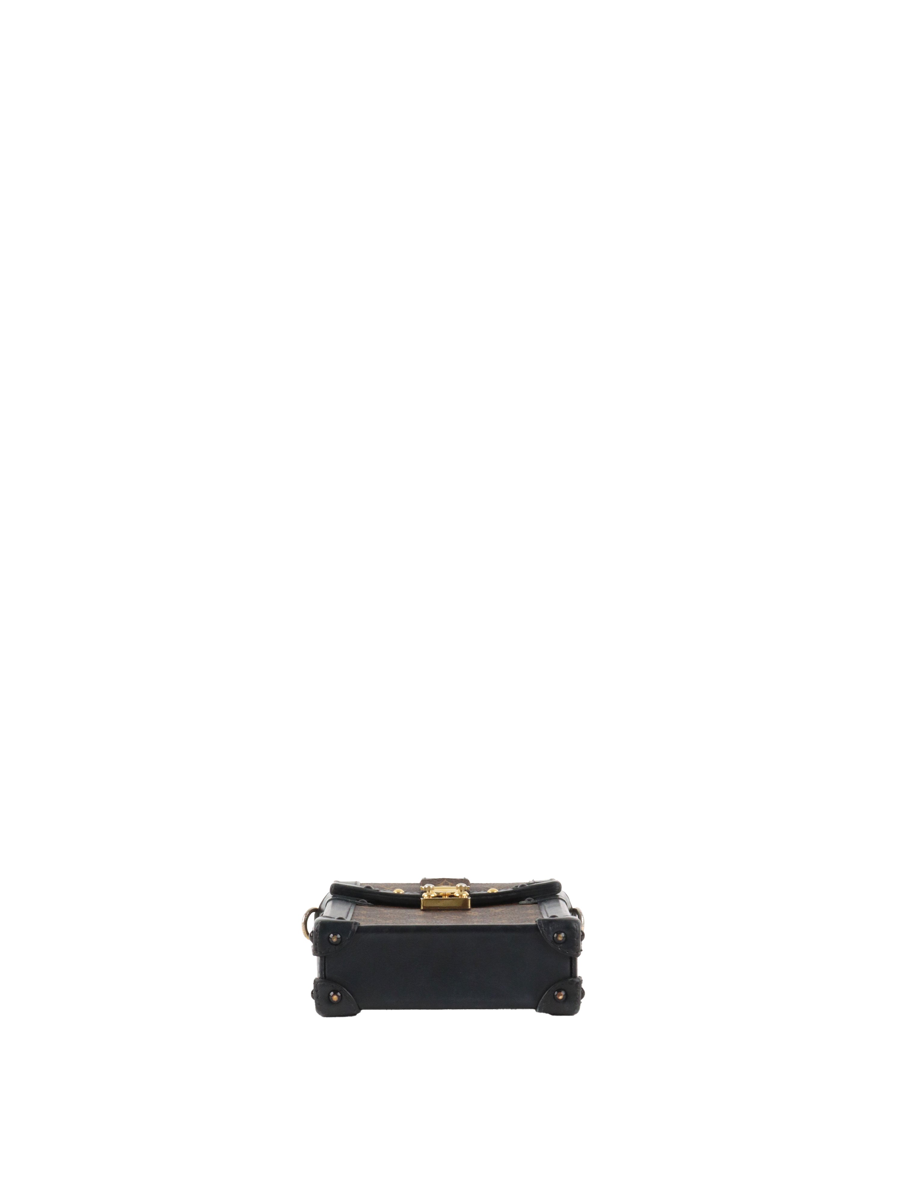 Louis Vuitton monogram Vertical Trunk Pochette.