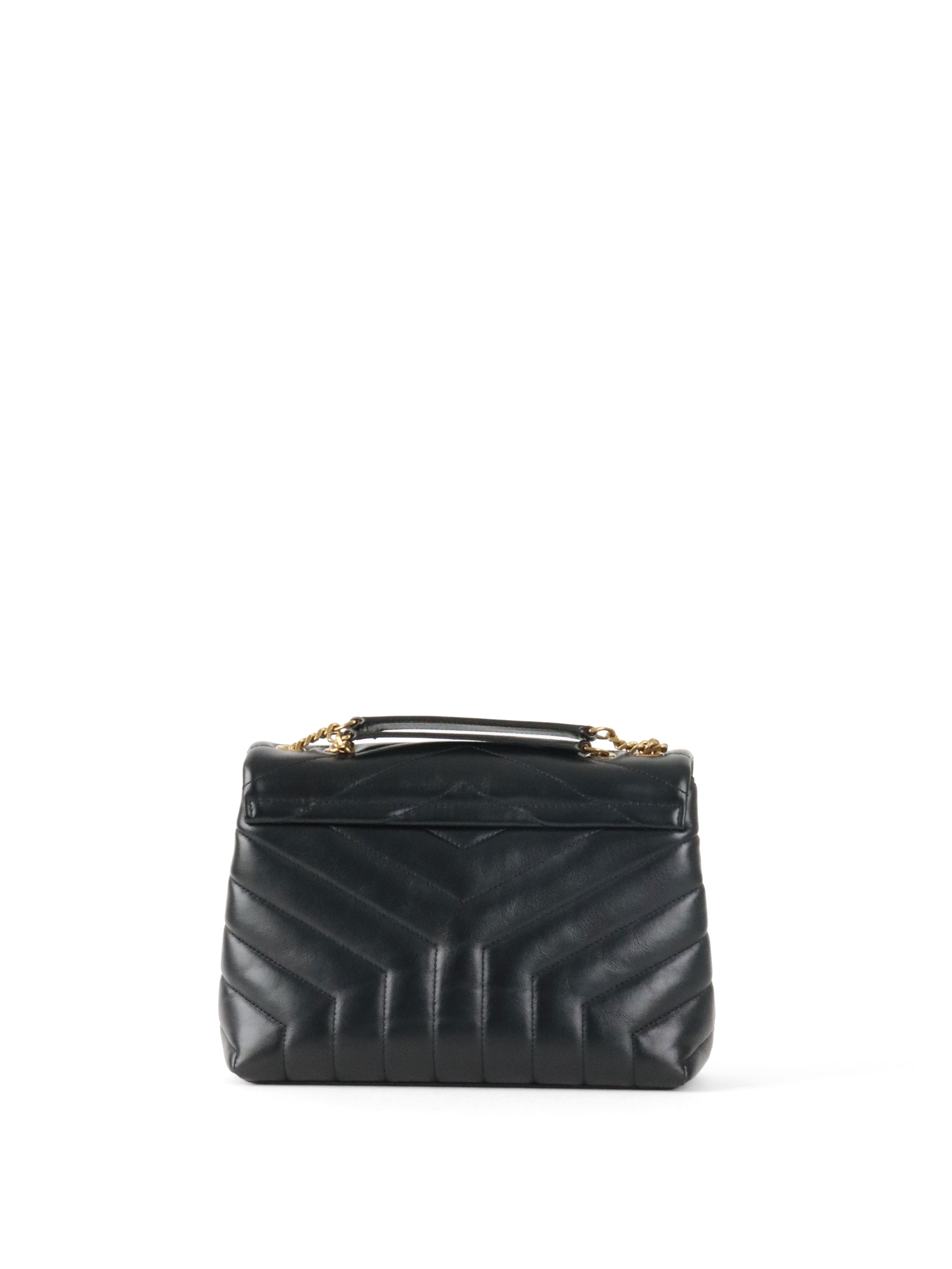 Saint Laurent Small Black LouLou Shouder Bag GHW