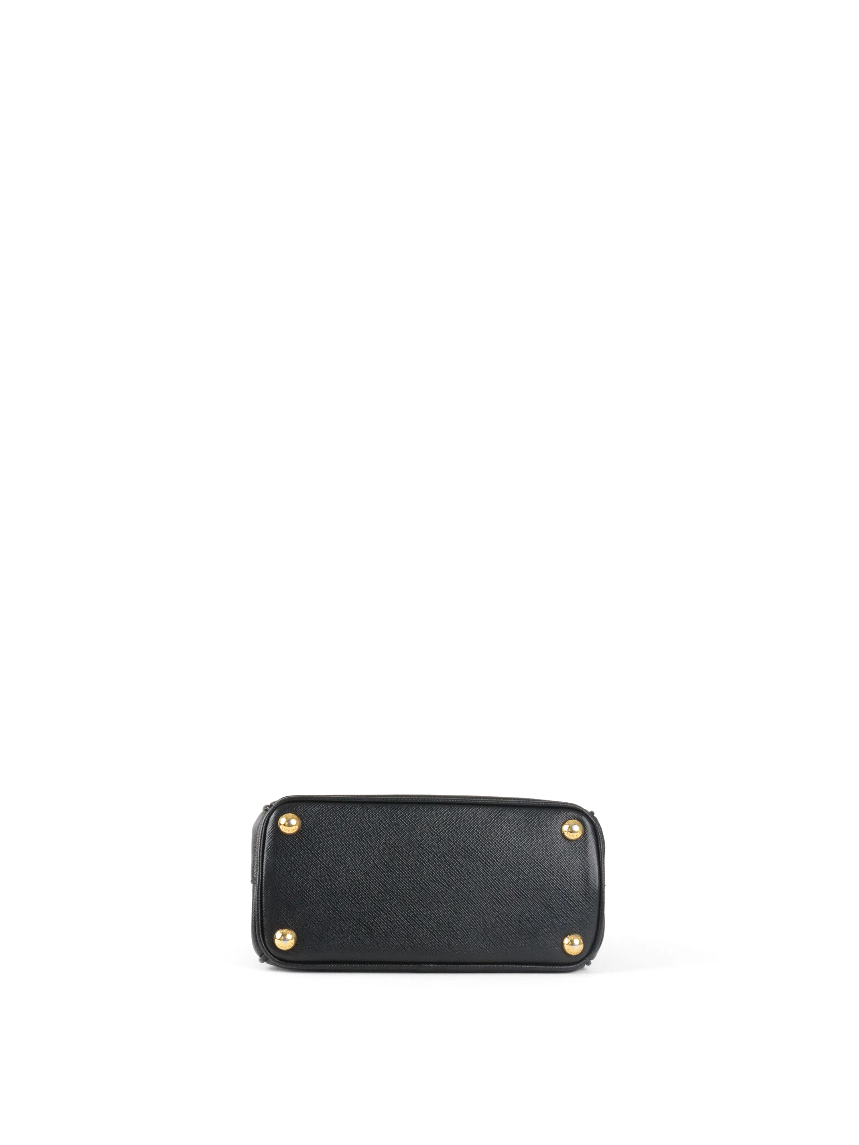 Prada Black Mini Galleria Patent Saffiano Bag