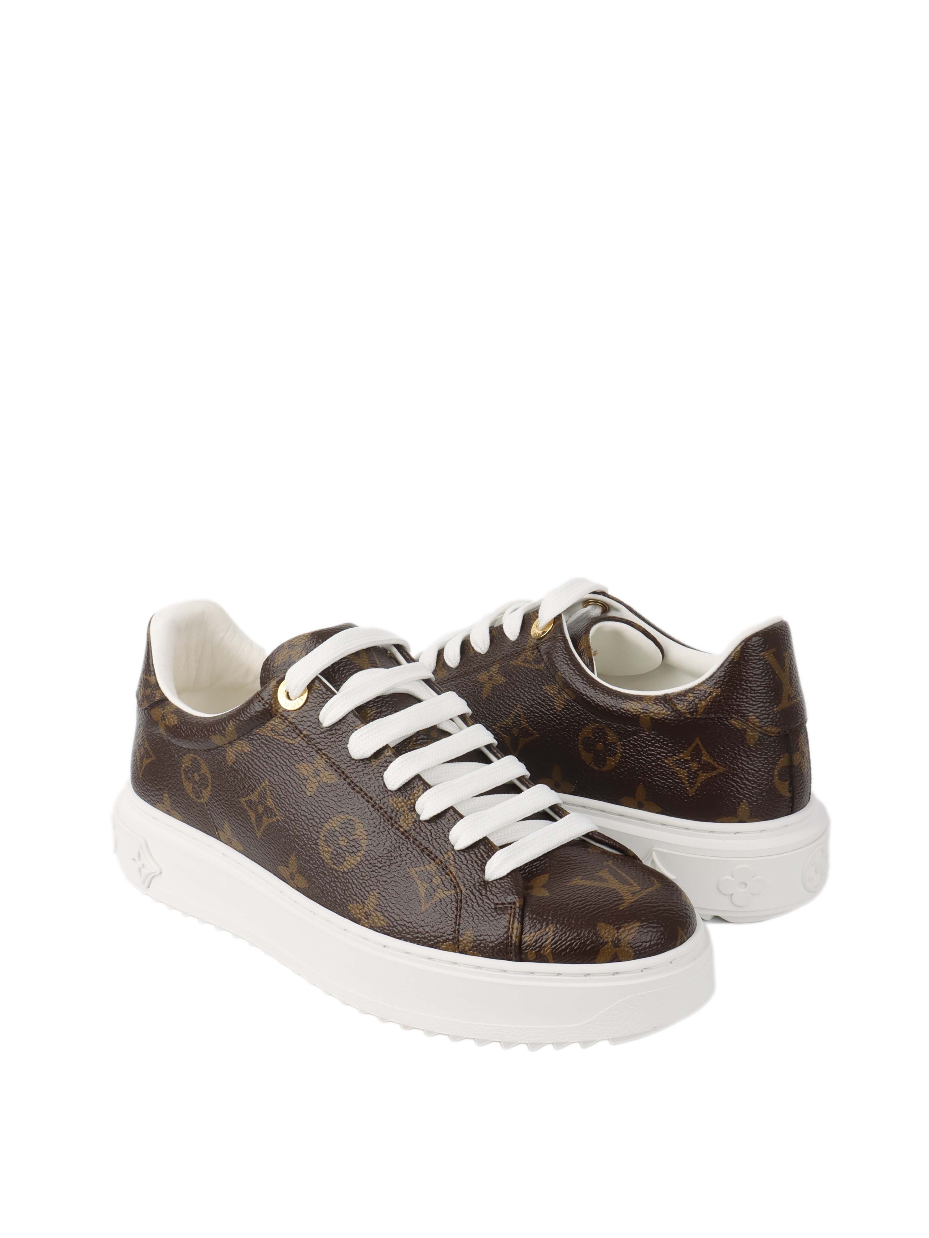 Louis Vuitton Monogram Timeout Sneakers.