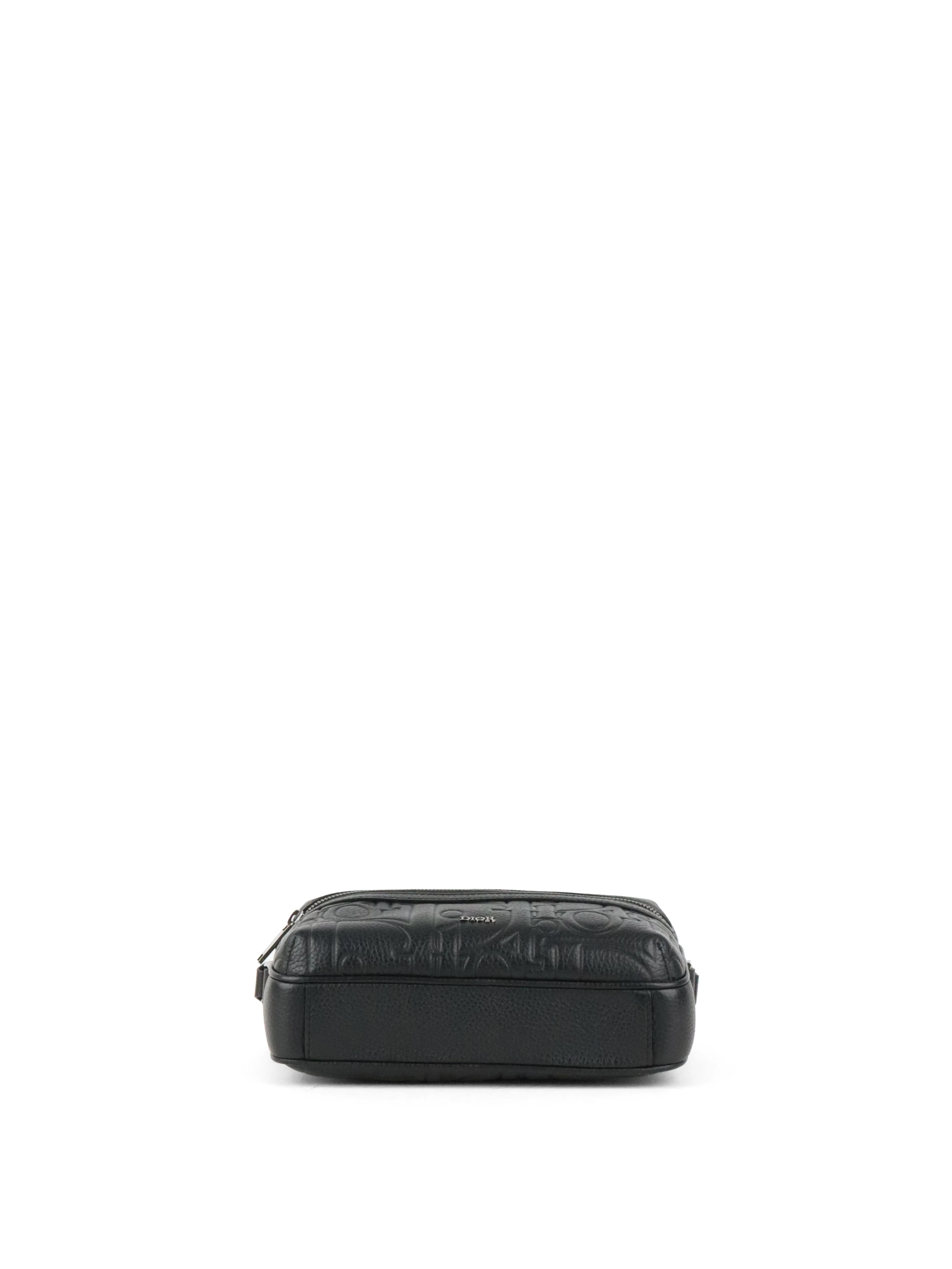 Dior Black Rider Zipped Messenger Bag