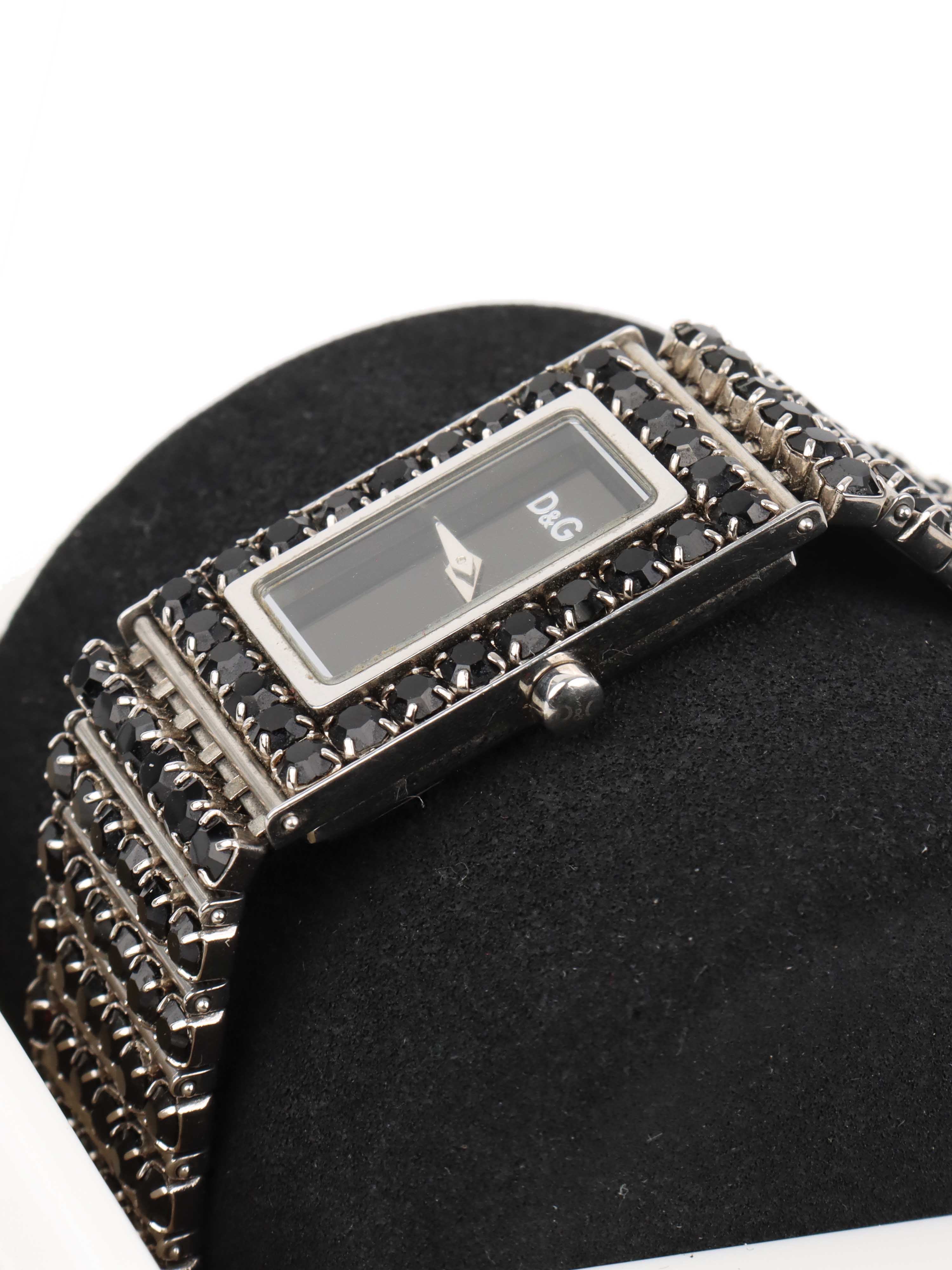 Dolce  Gabbana Black Dress Watch.