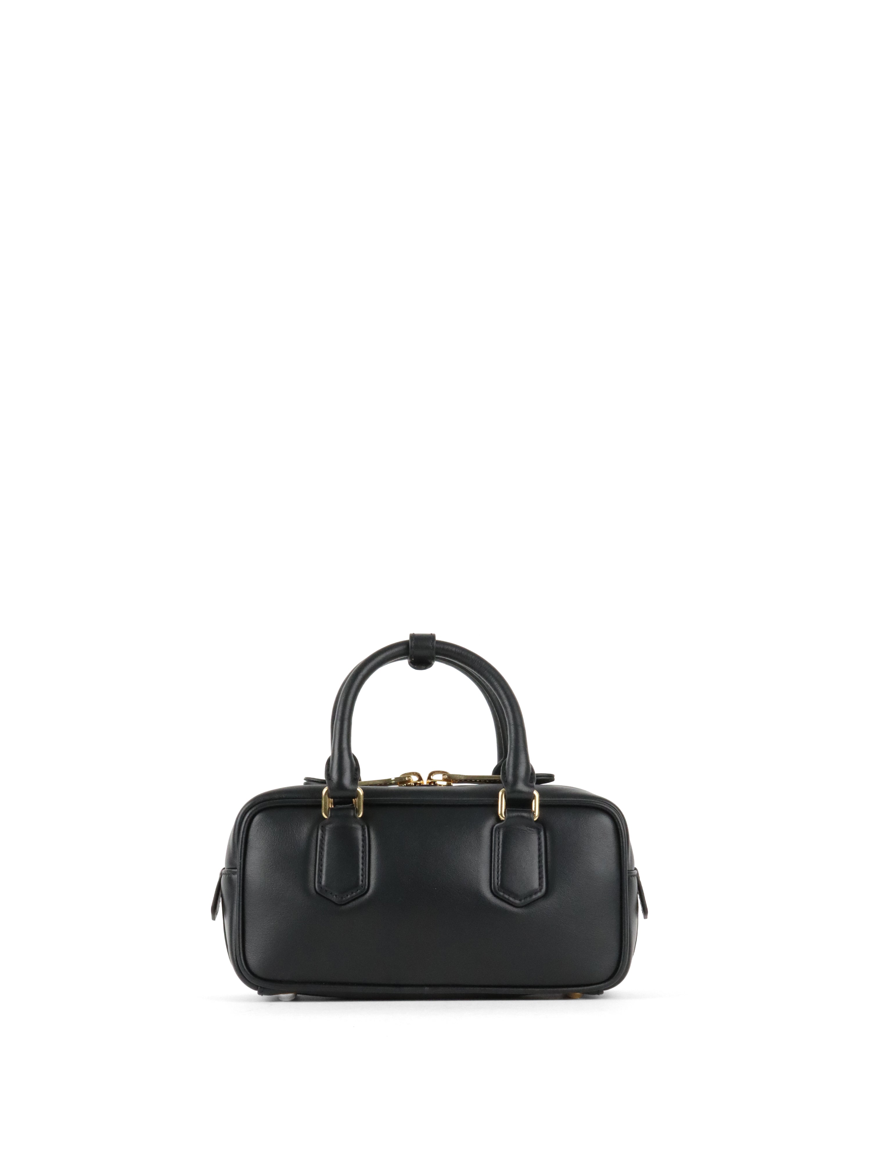 Miu Miu Black Small Arcadie Leather Bag