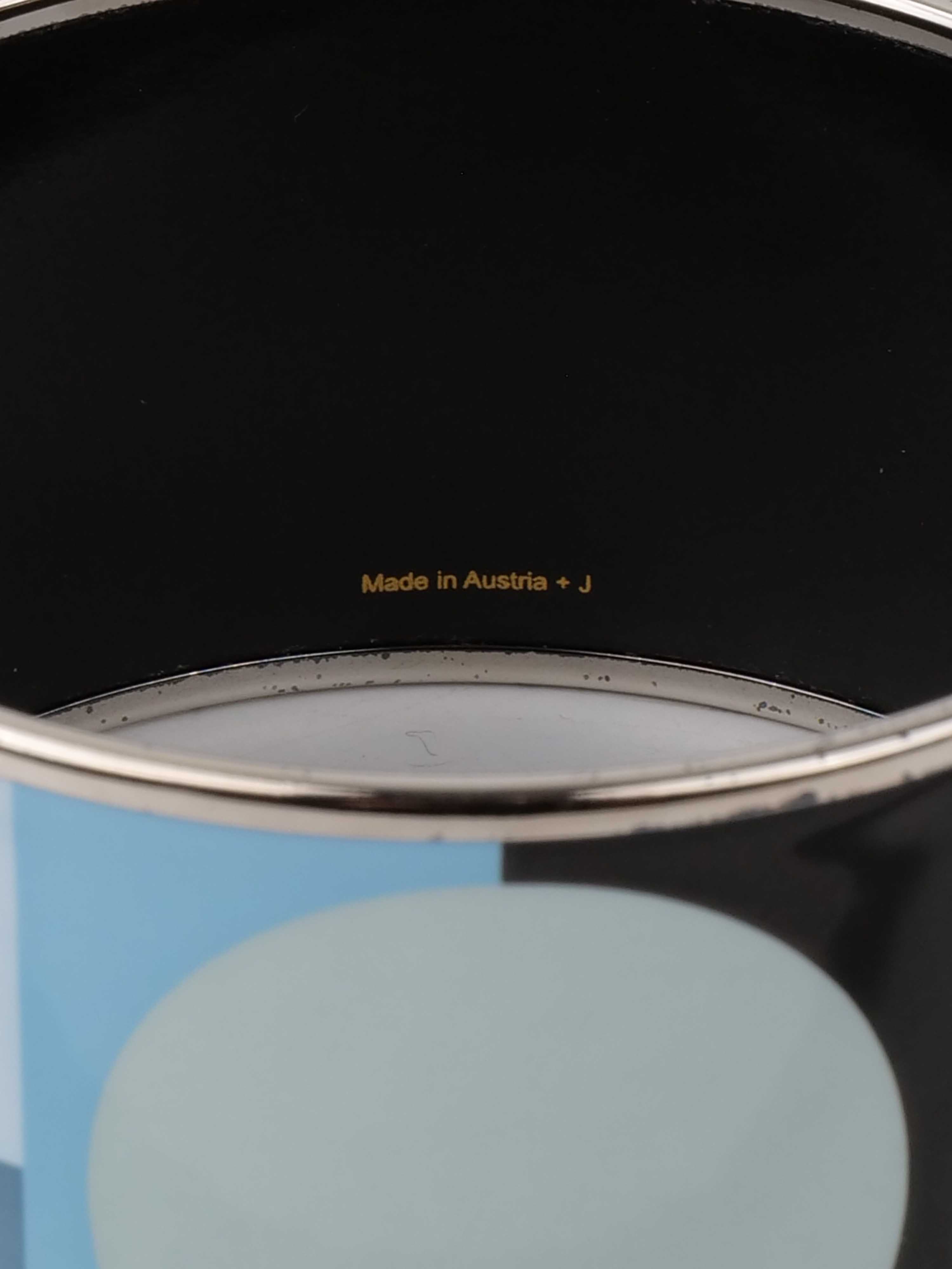 Hermes Light Blue Extra Wide Bangle.