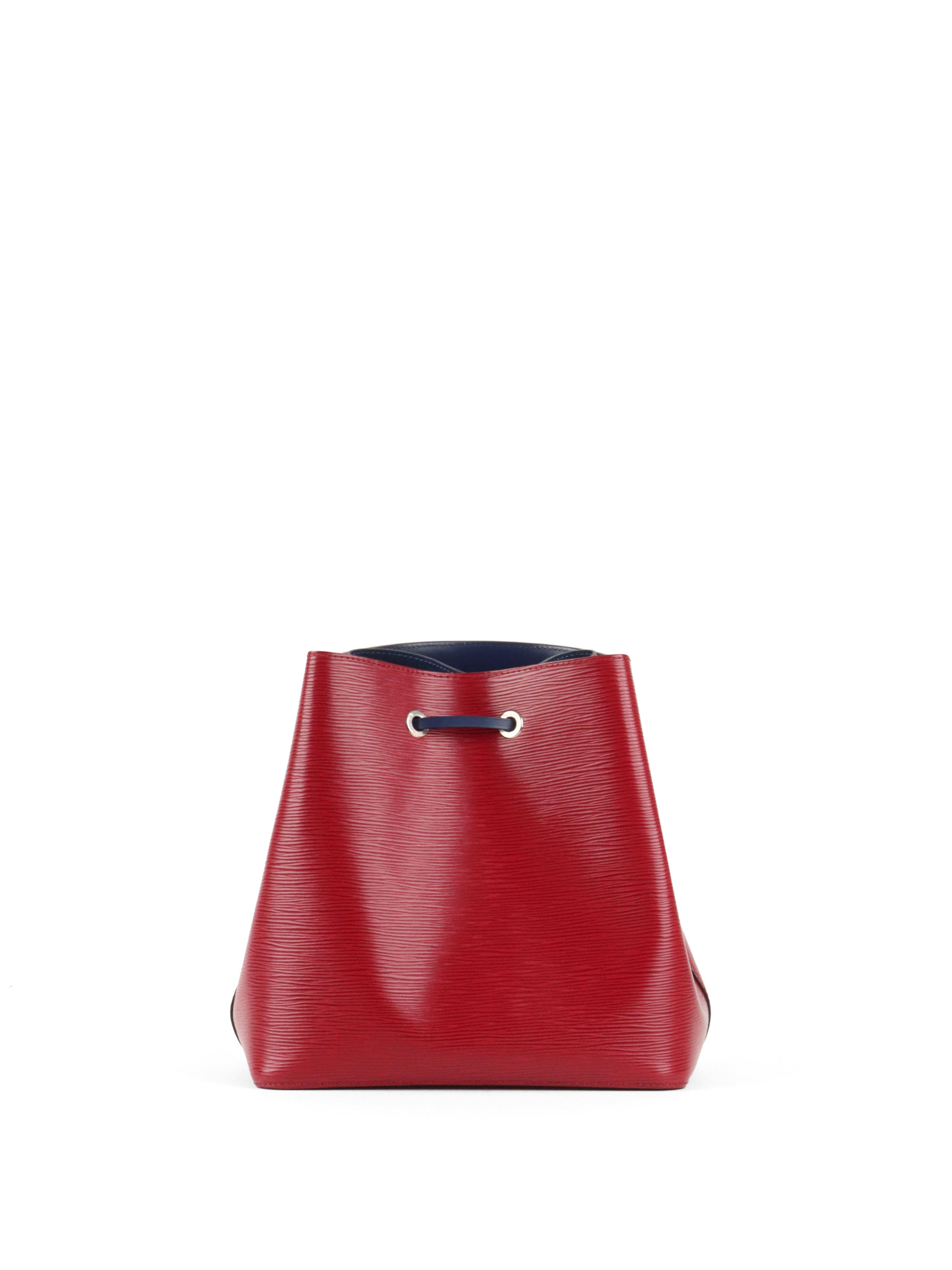 Louis Vuitton Red  Navy Epi Leather NeoNoe MM